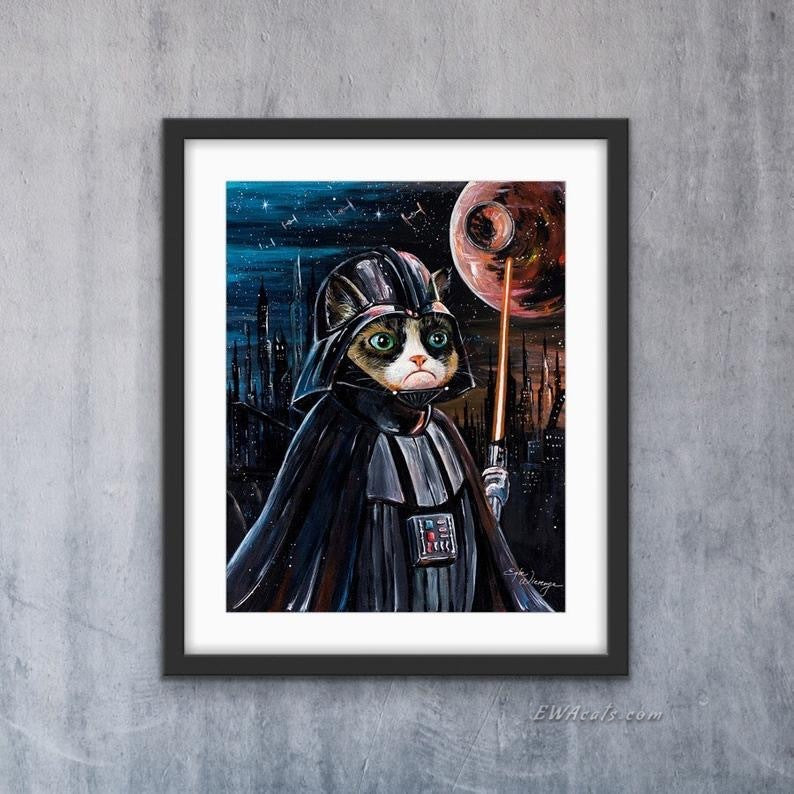 Art Print "Grumpy Vader"