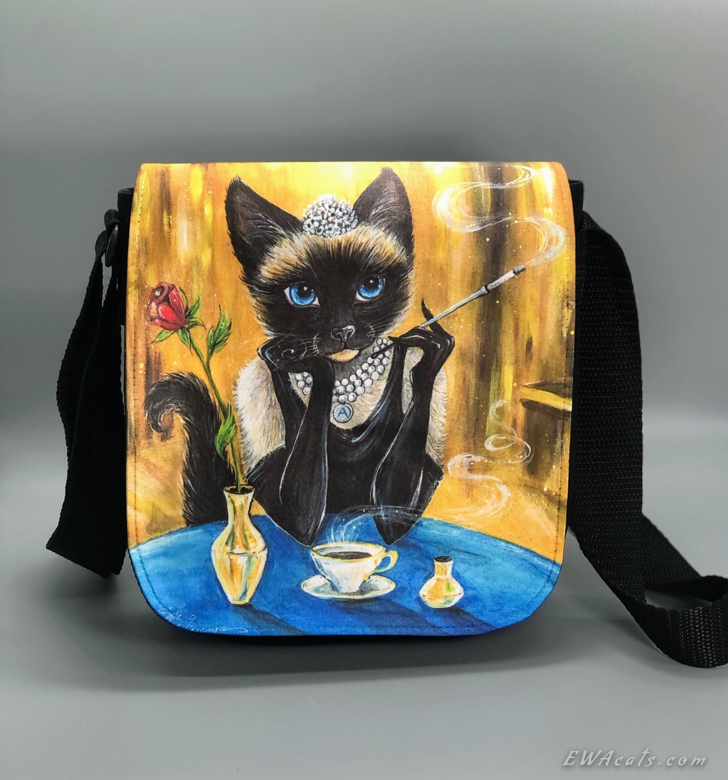 Shoulder Bag "Audrey Heppur" with a Removable Flap