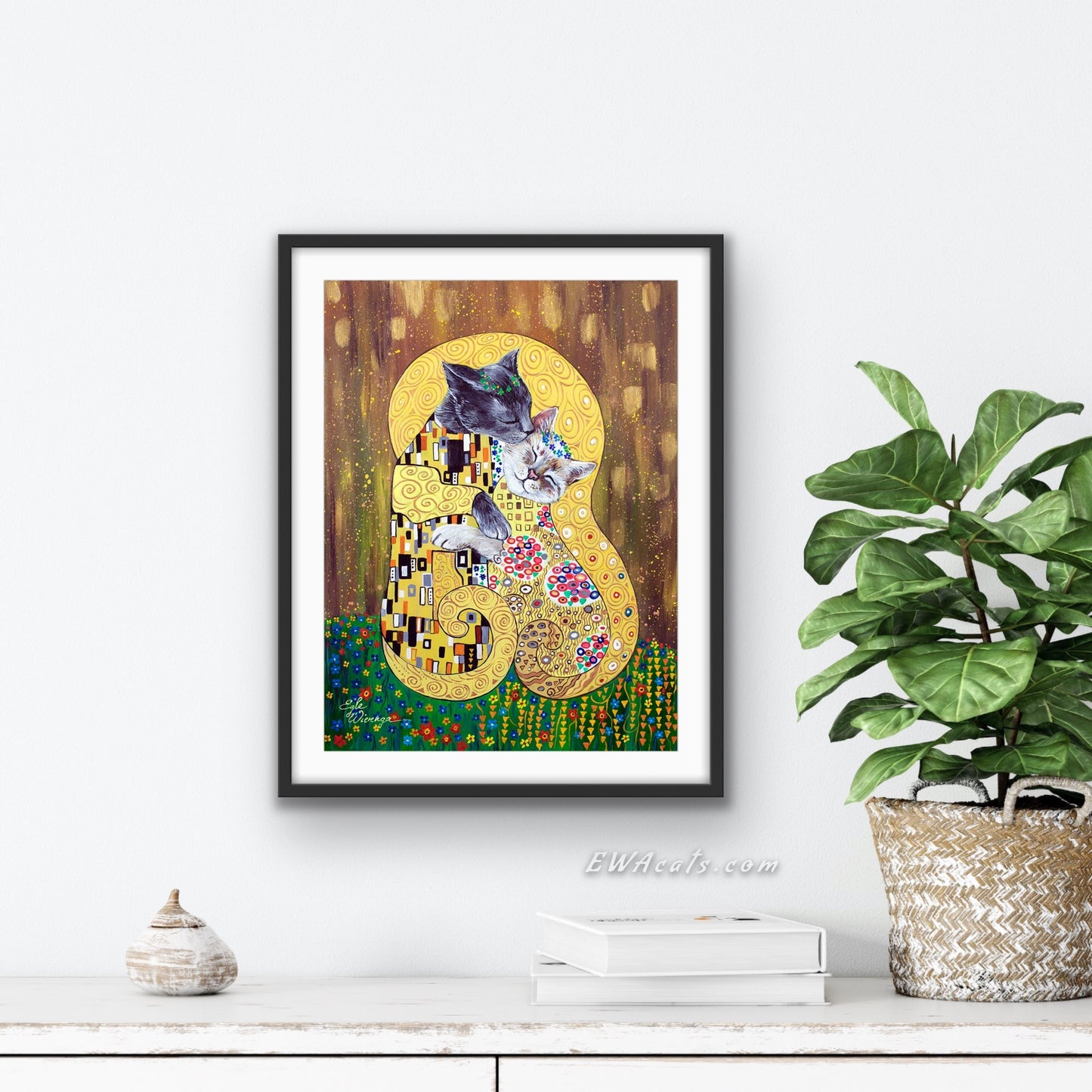 Art Print "The Kitty Kiss"