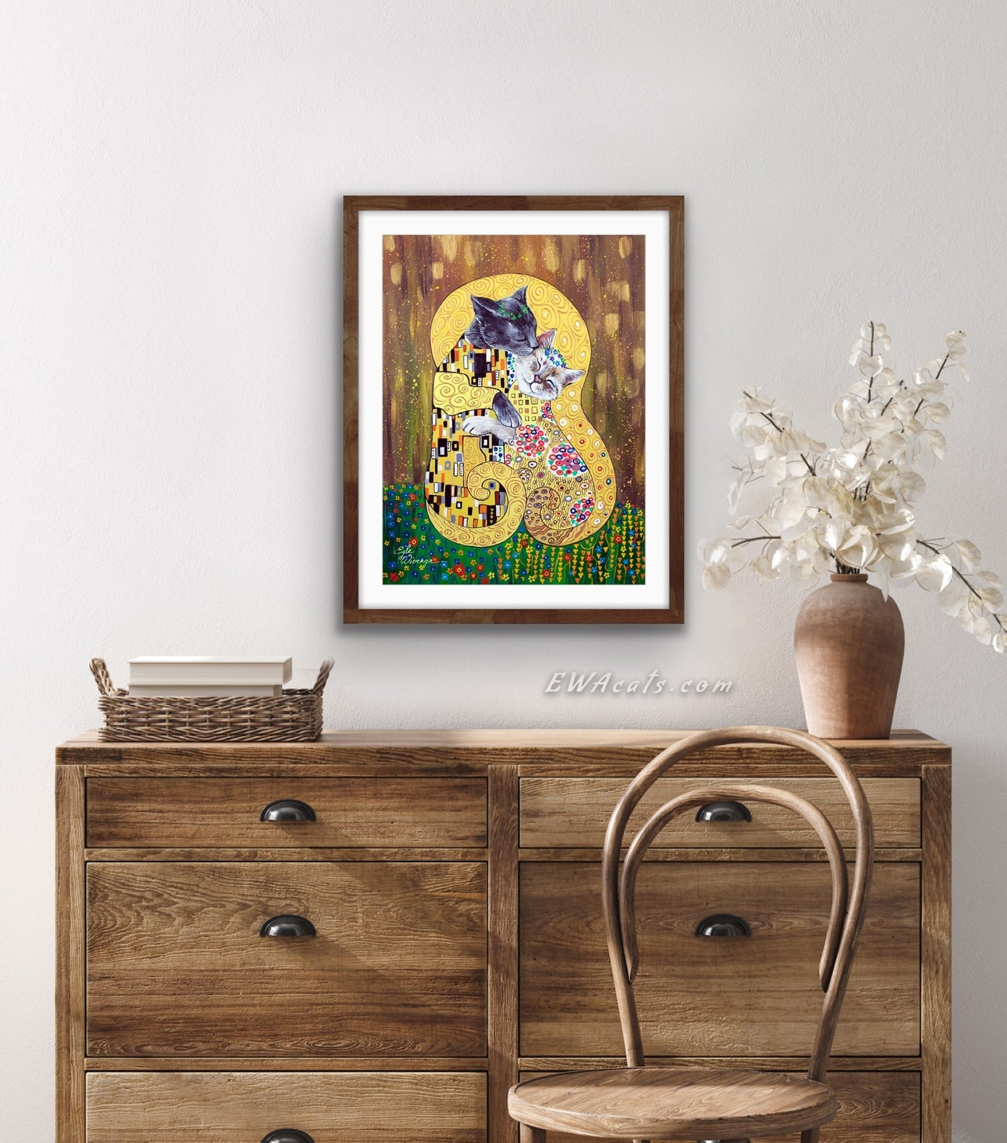 Art Print "The Kitty Kiss"