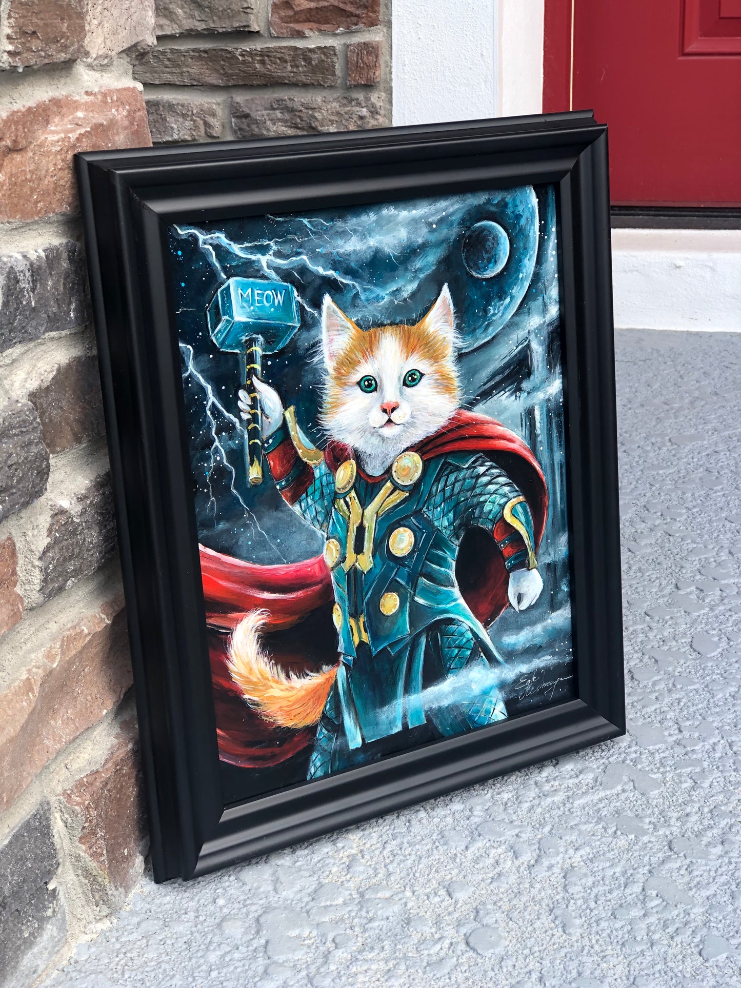 Original Painting "Thor Kitty"