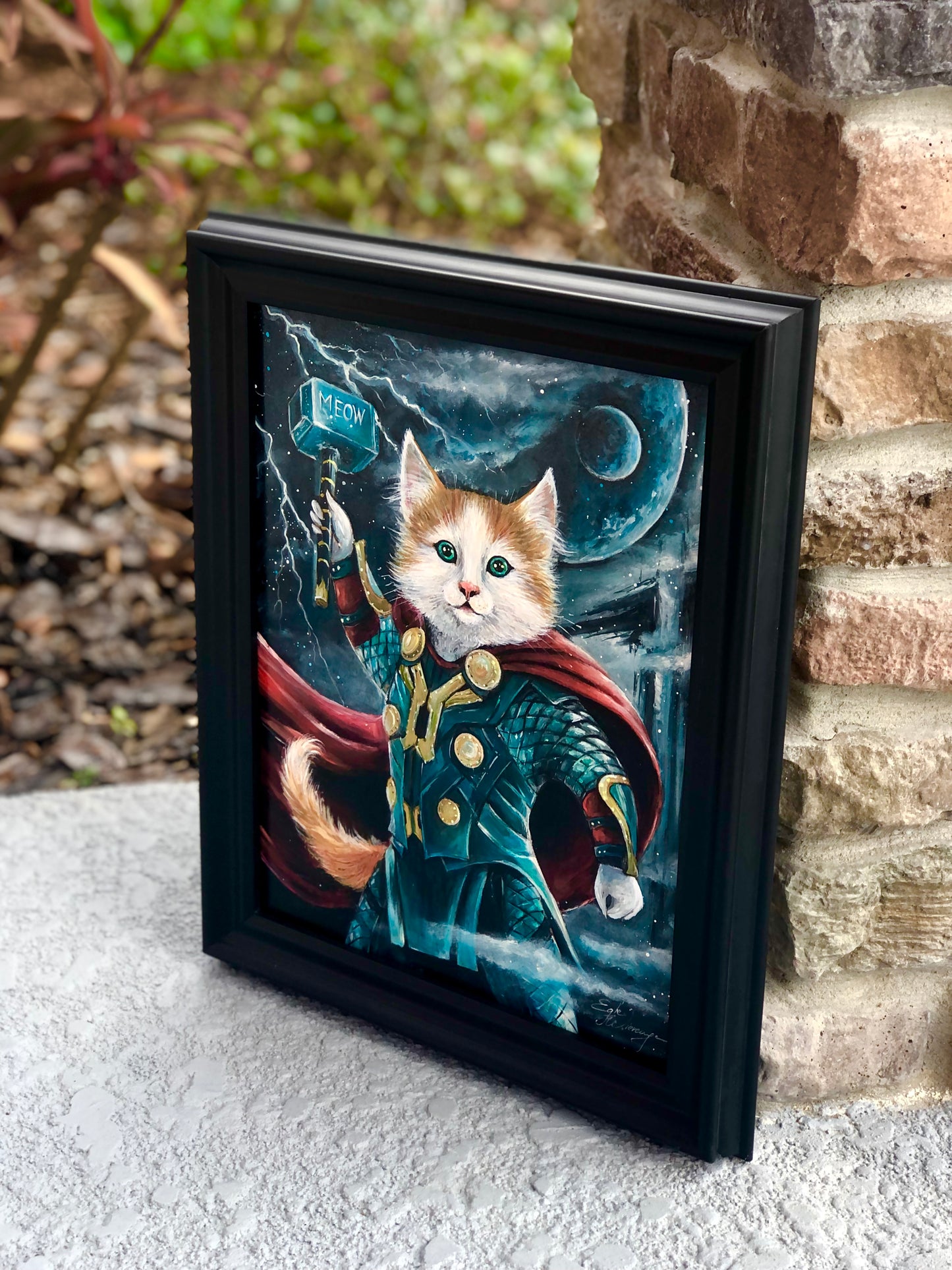 Original Painting "Thor Kitty"