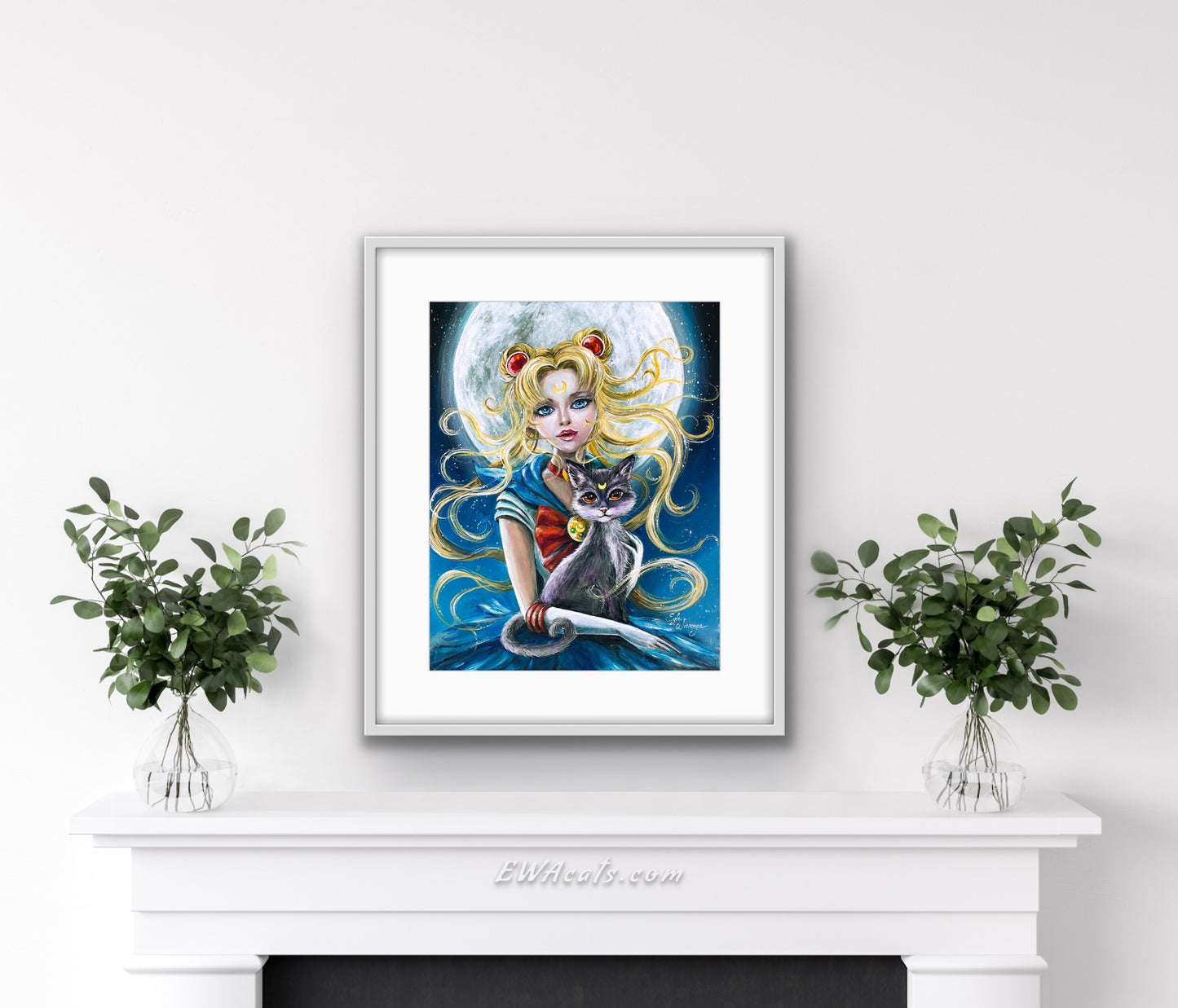 Art Print "Sailor Moon & Luna"