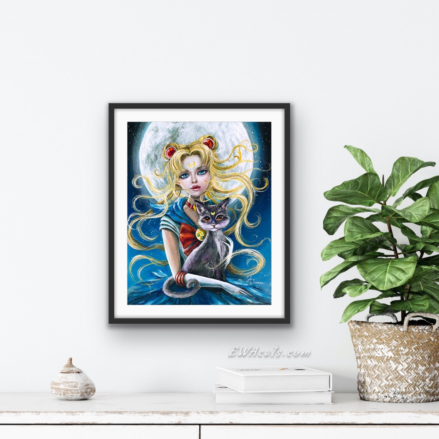 Art Print "Sailor Moon & Luna"