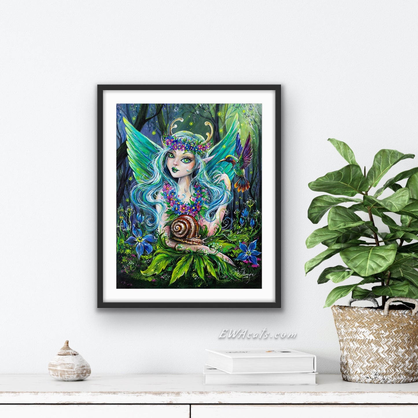 Art Print "Hummingbird Fairy"