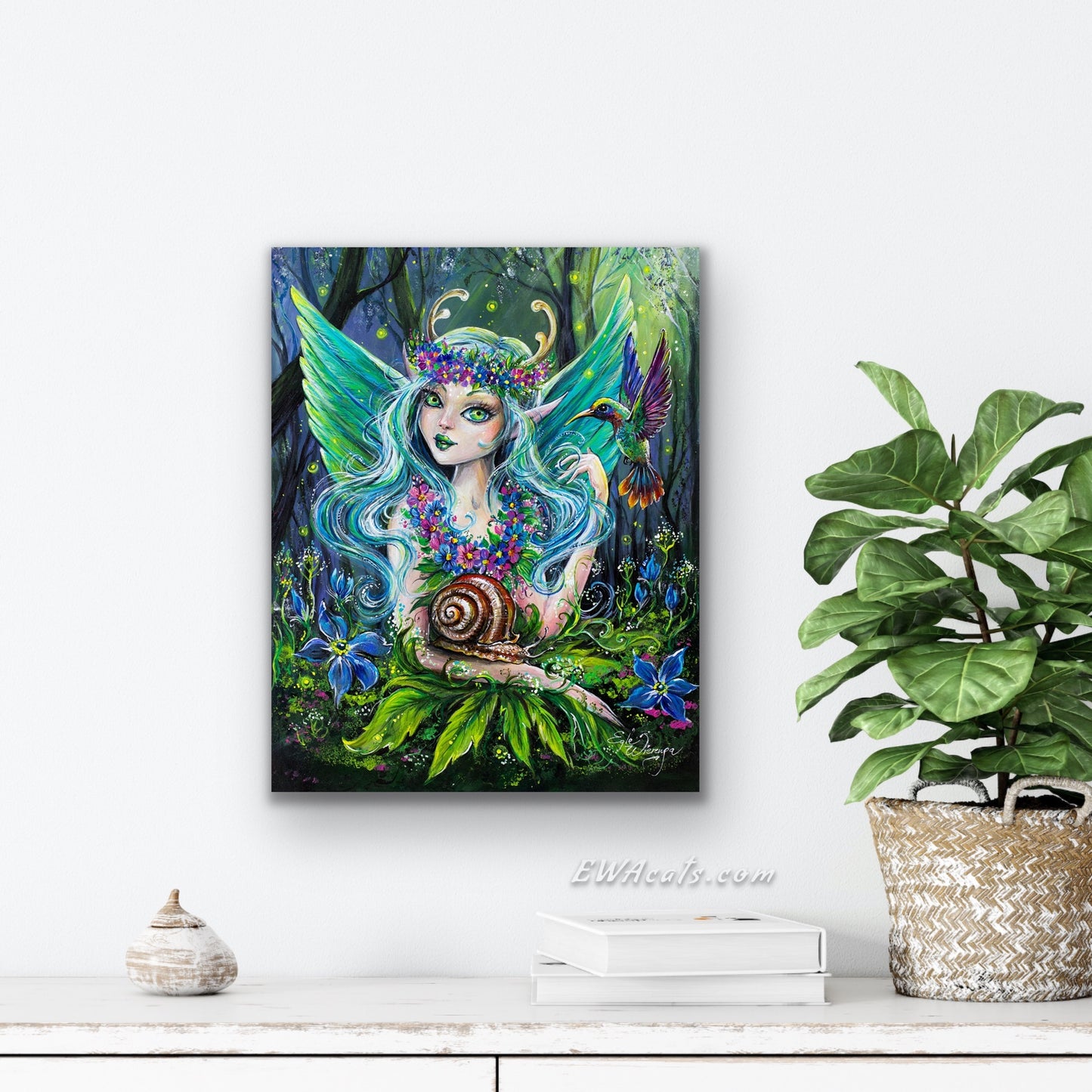 CANVAS "Hummingbird Fairy" Open & Limited Edition