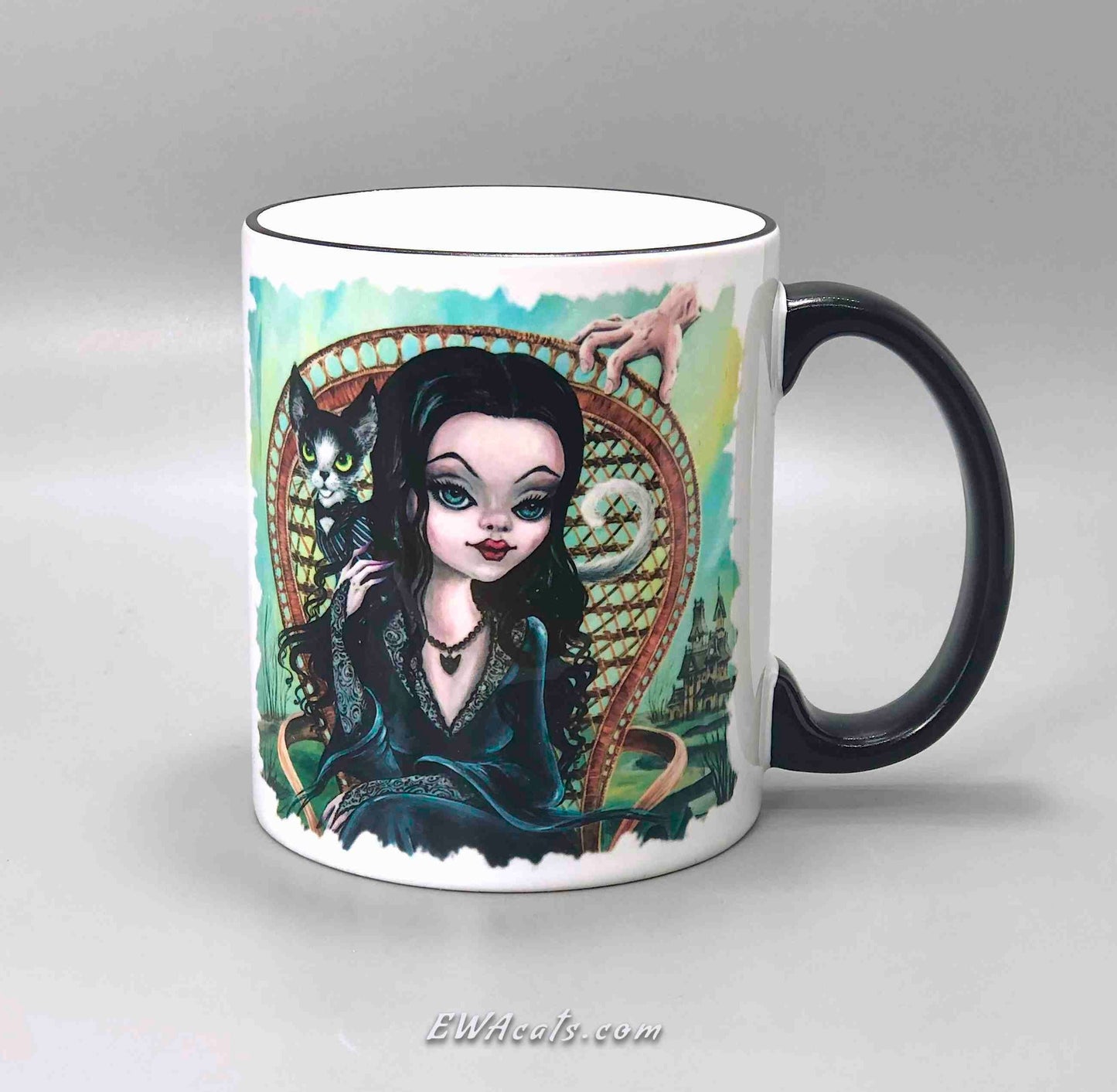 MUG "Morticia and Her Cat Gomez"