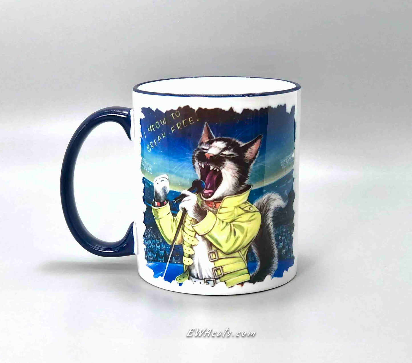 MUG "I Meow to Brake Free!"