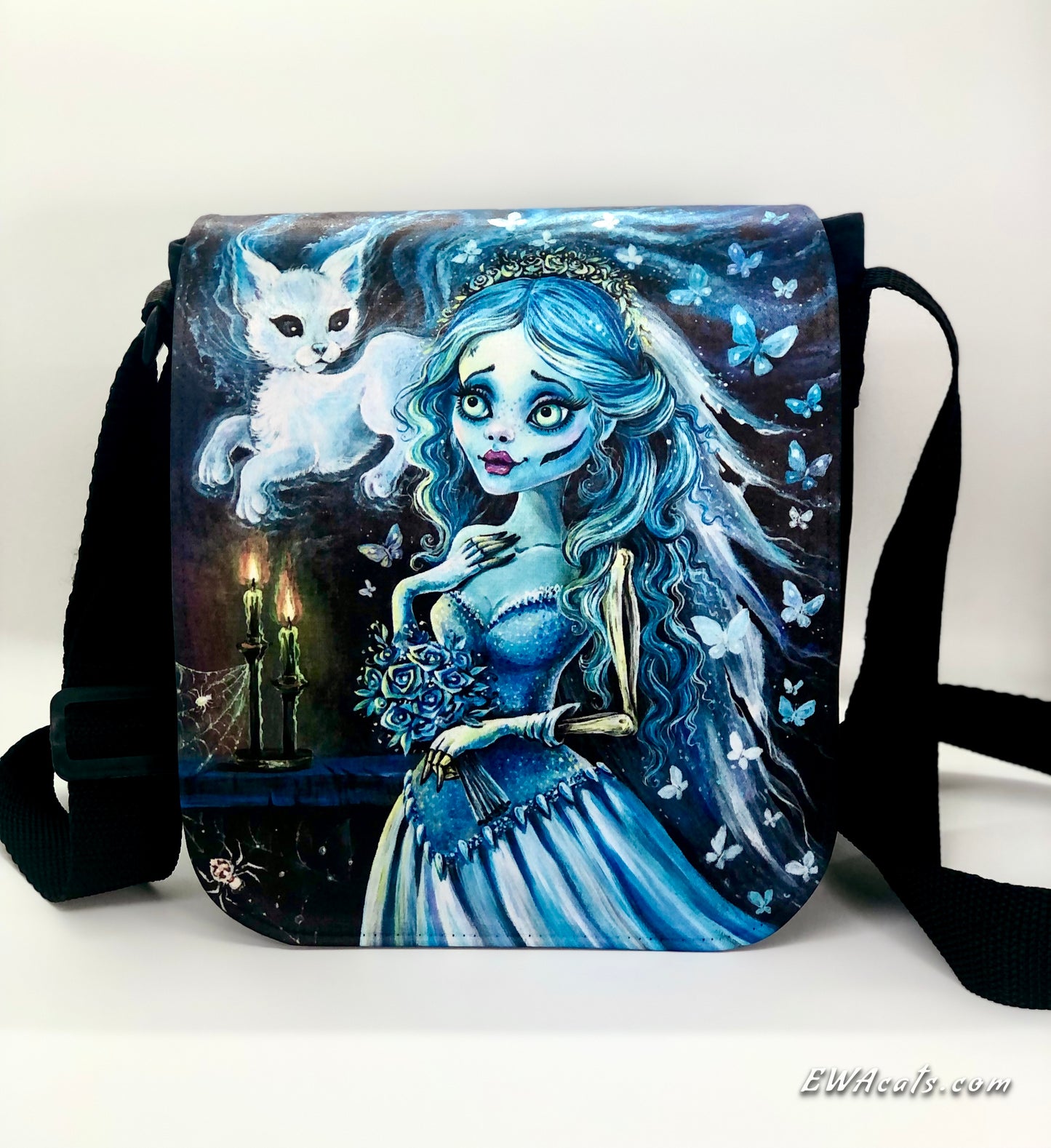 Shoulder Bag "Emily & Her Ghost Kitty"