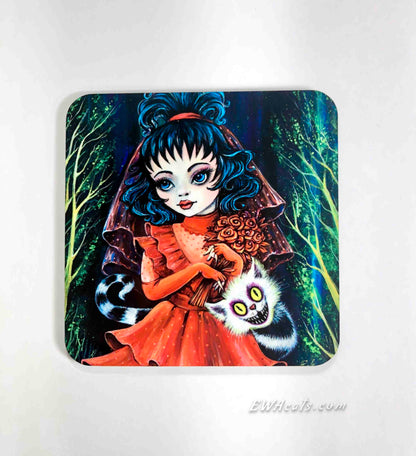 Coaster "Lydia and Her Beetle Kitty"