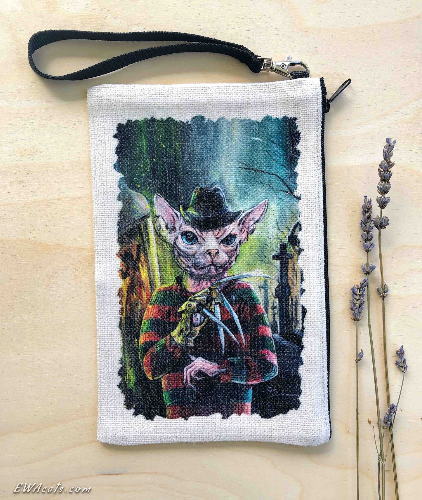 Linen Wallet "Freddy Kat"