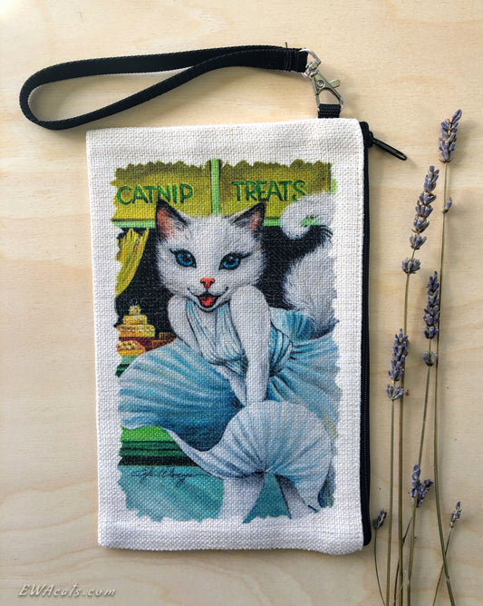 Linen Wallet "Meowlyn Monroe"