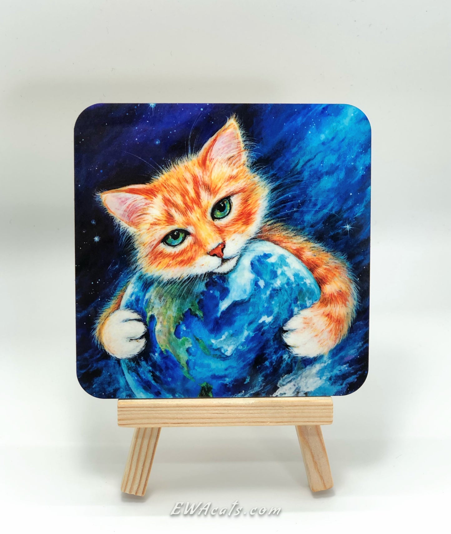 Coaster "It's a Cat's World"