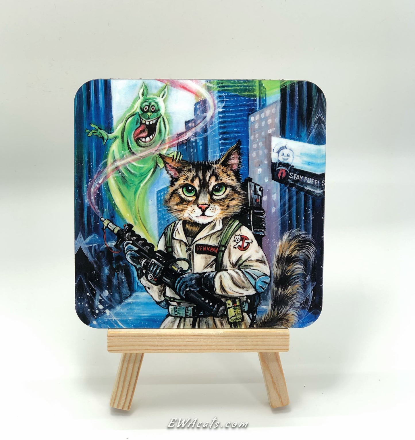 Coaster "Ghostbuster Cat"