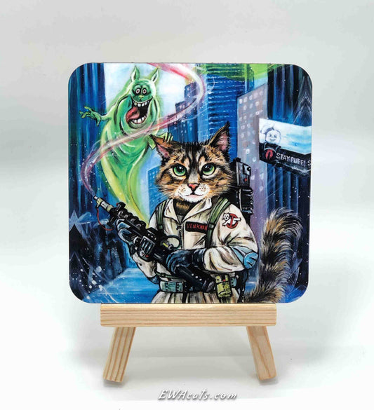 Coaster "Ghostbuster Cat"