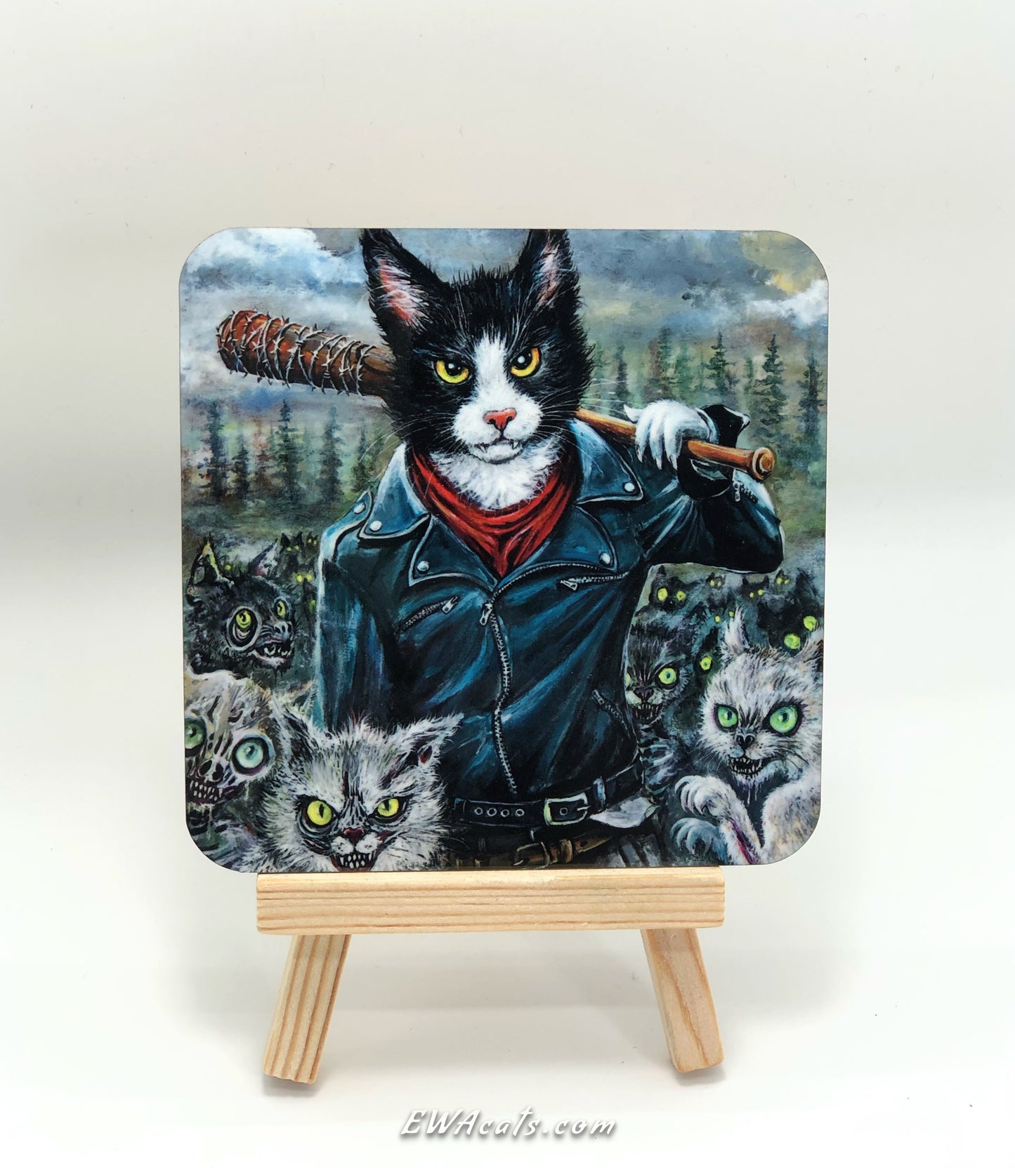 Coaster "Meowgan & Purrcille"
