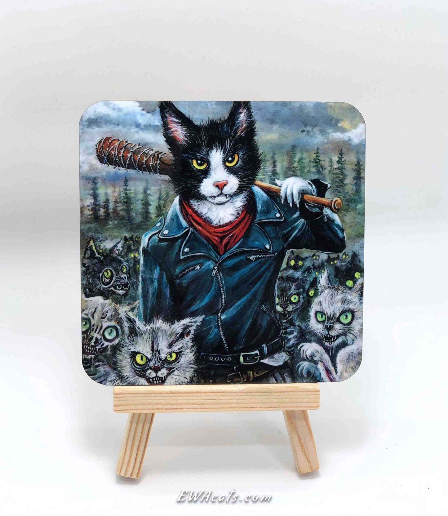 Coaster "Meowgan & Purrcille"