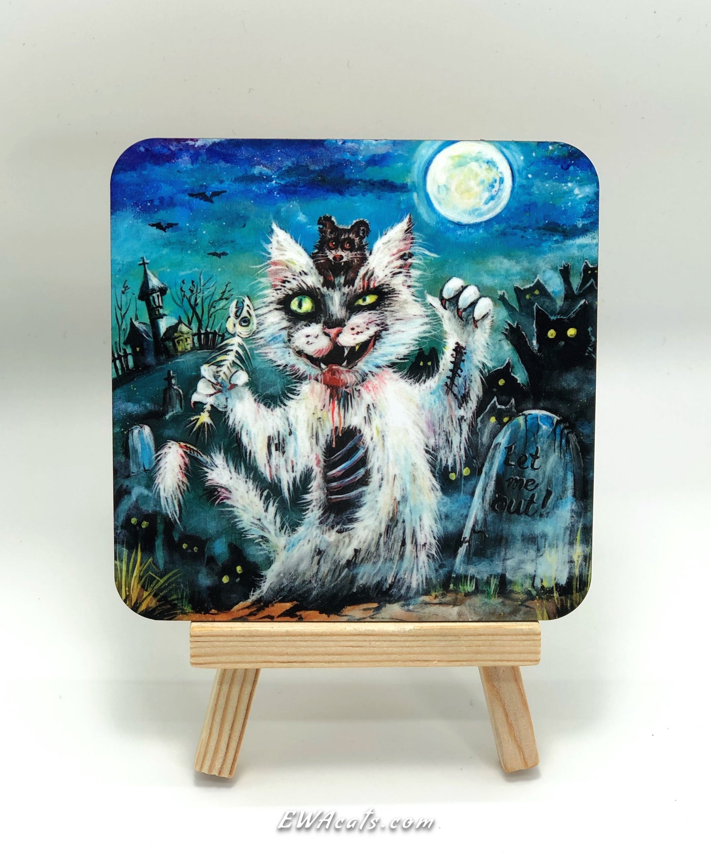 Coaster "Zombie Kitty"