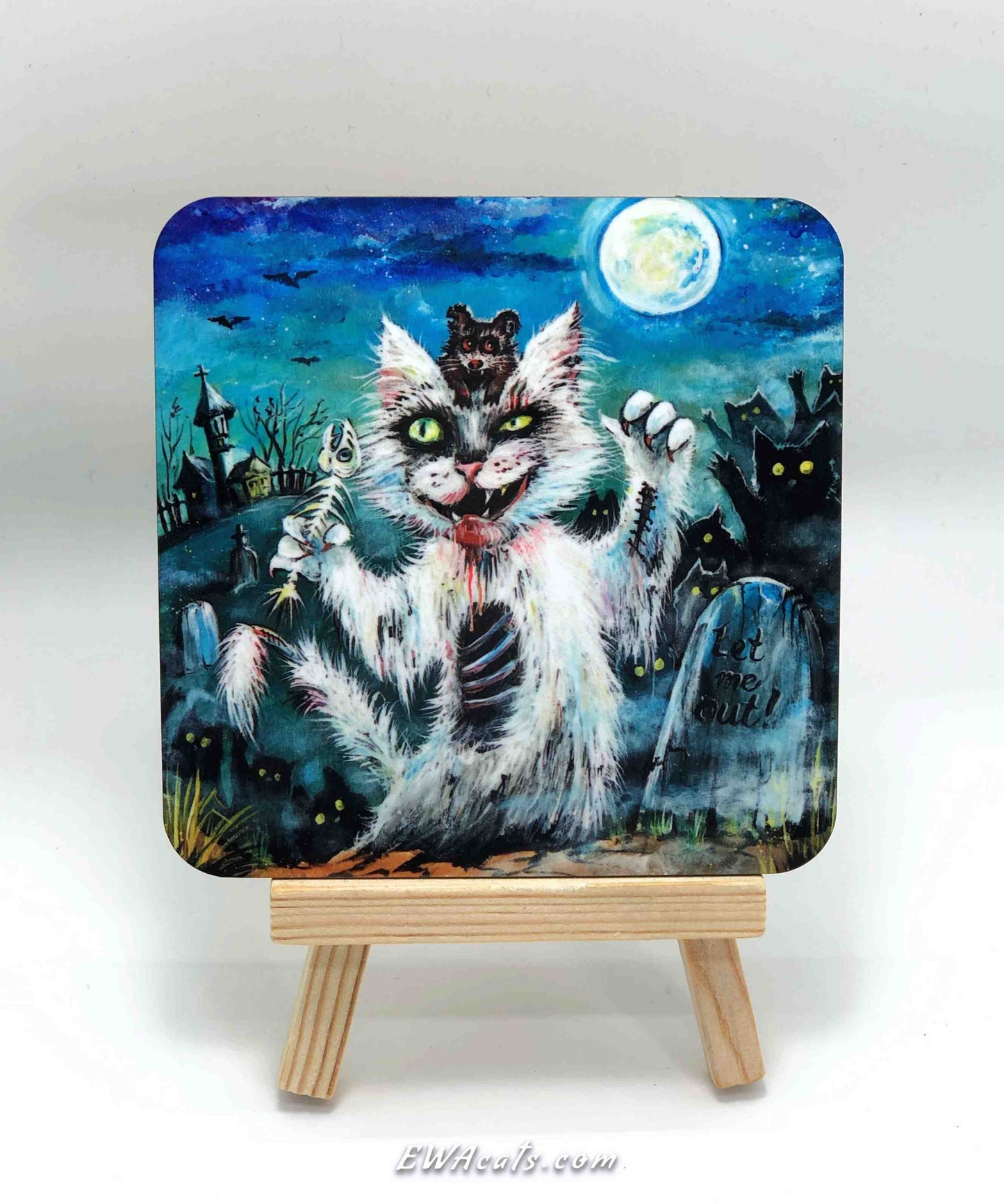 Coaster "Zombie Kitty"