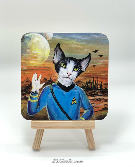 Coaster "Live Long & Purr"