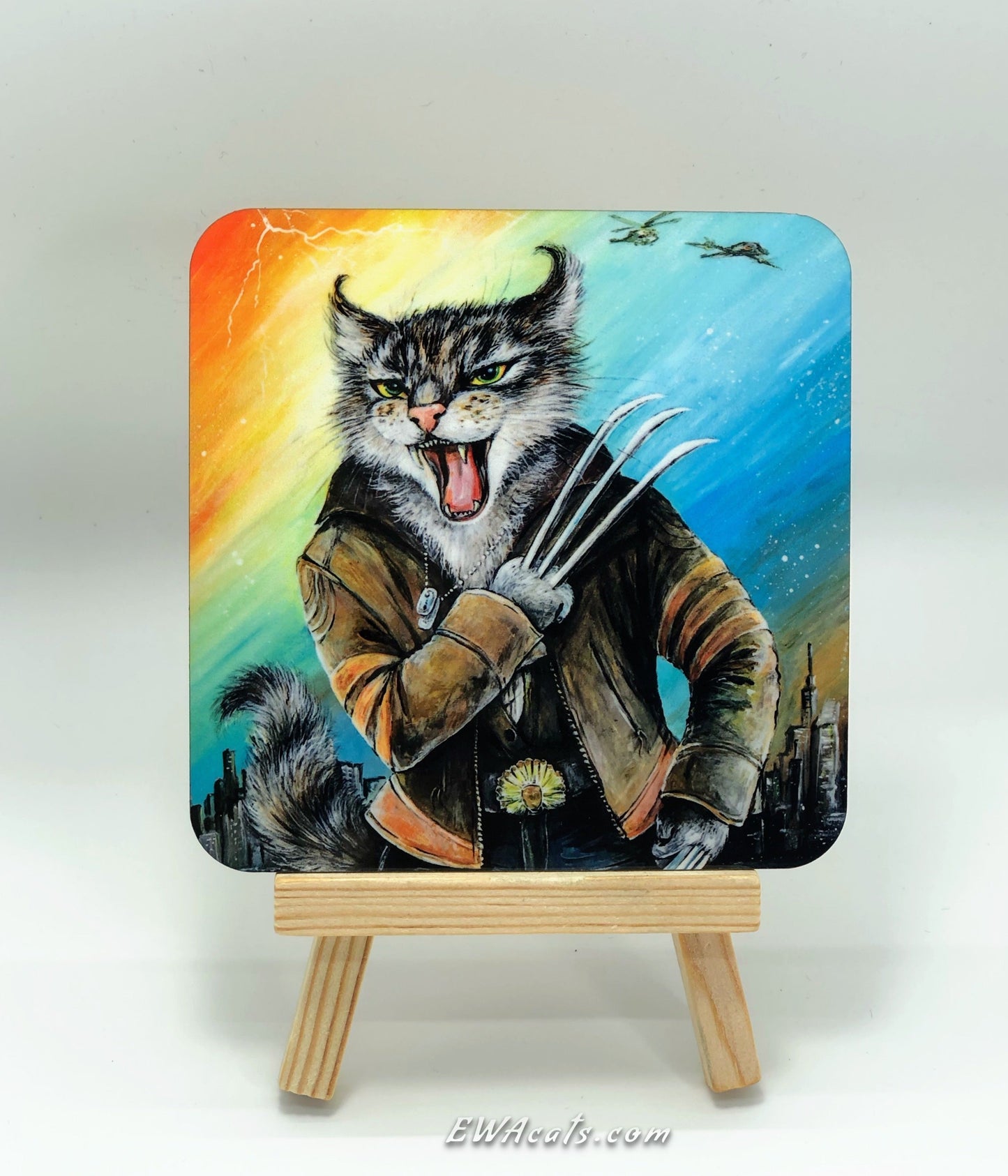 Coaster "Cat Man Logan"