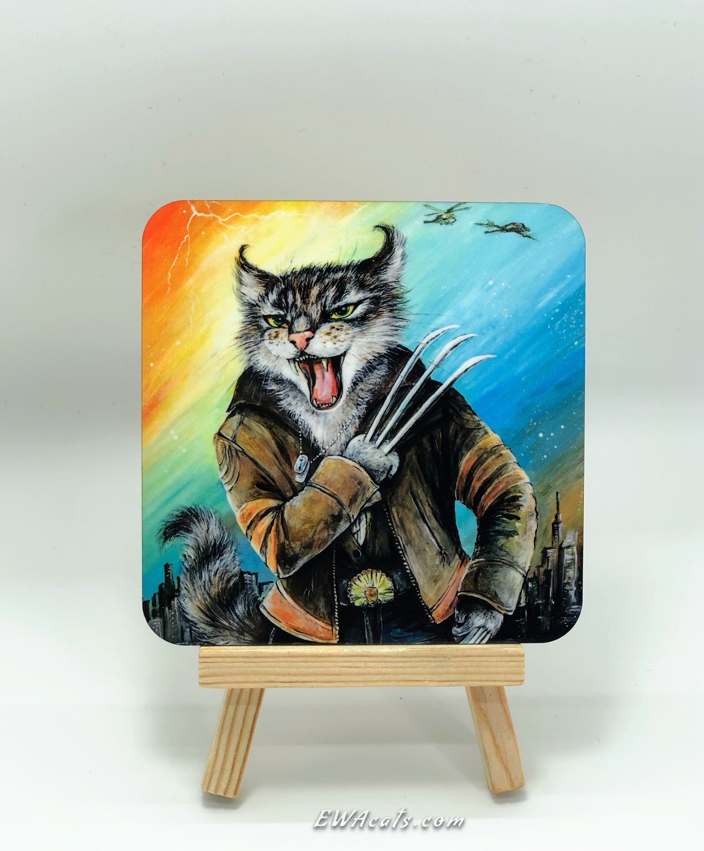 Coaster "Cat Man Logan"