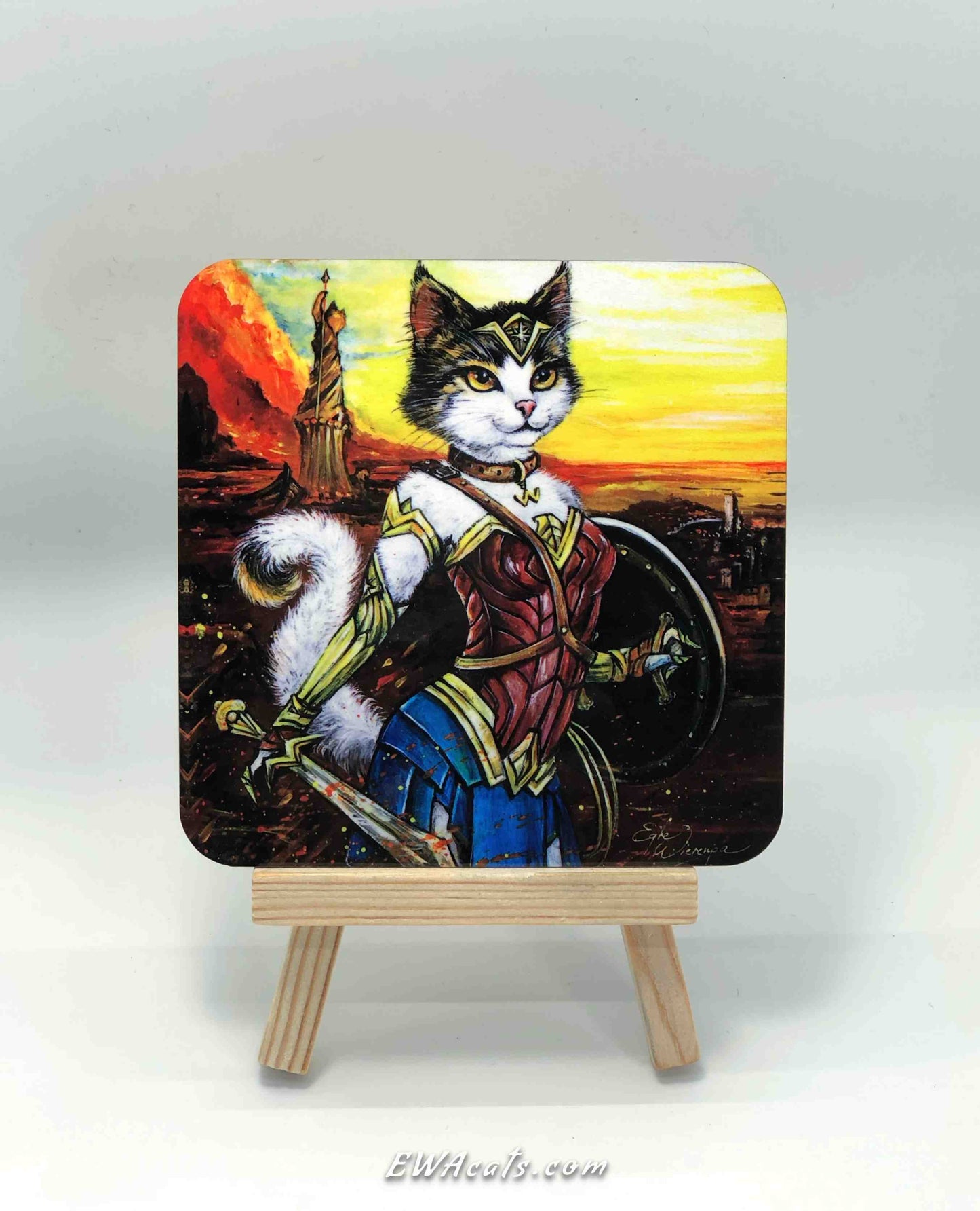 Coaster "Meowzonian Purrincess"