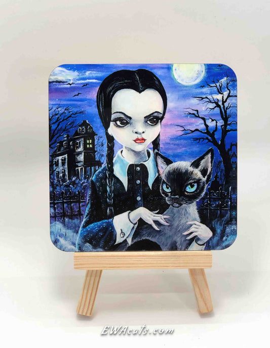 Coaster "Wednesday & Her Cat Thursday"