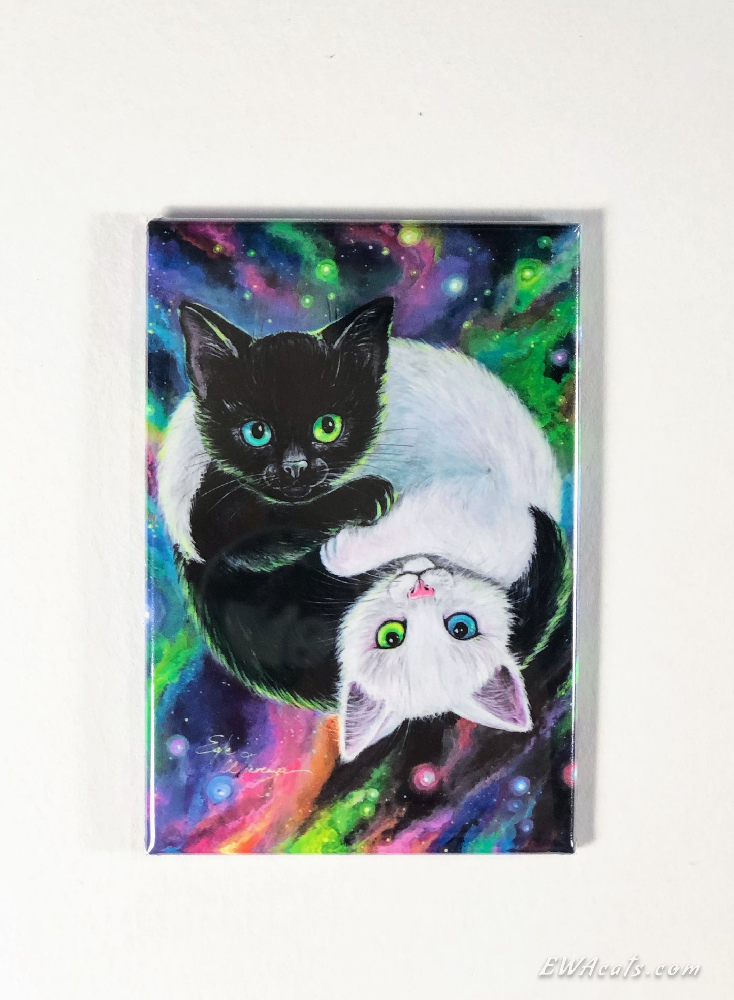 MAGNET 2"x 3" Rectangle "Purrfect Harmony"