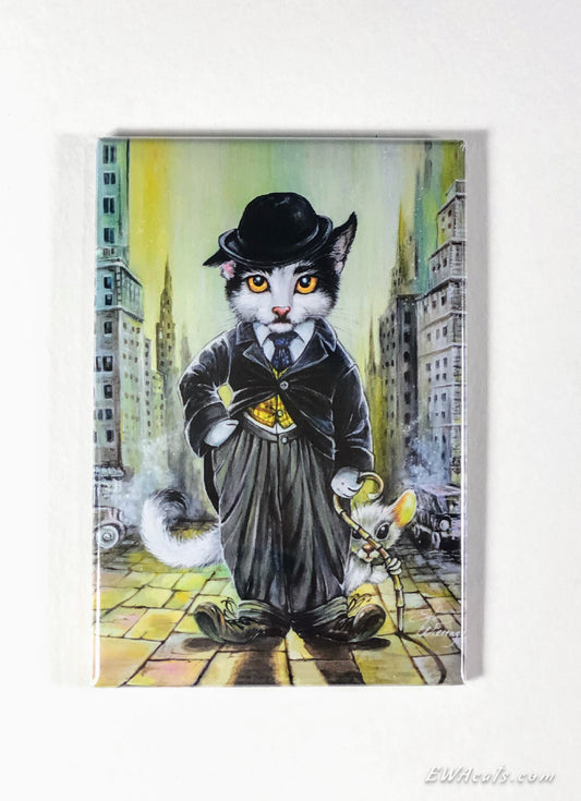 MAGNET 2"x 3" Rectangle "Kitty Chaplin"