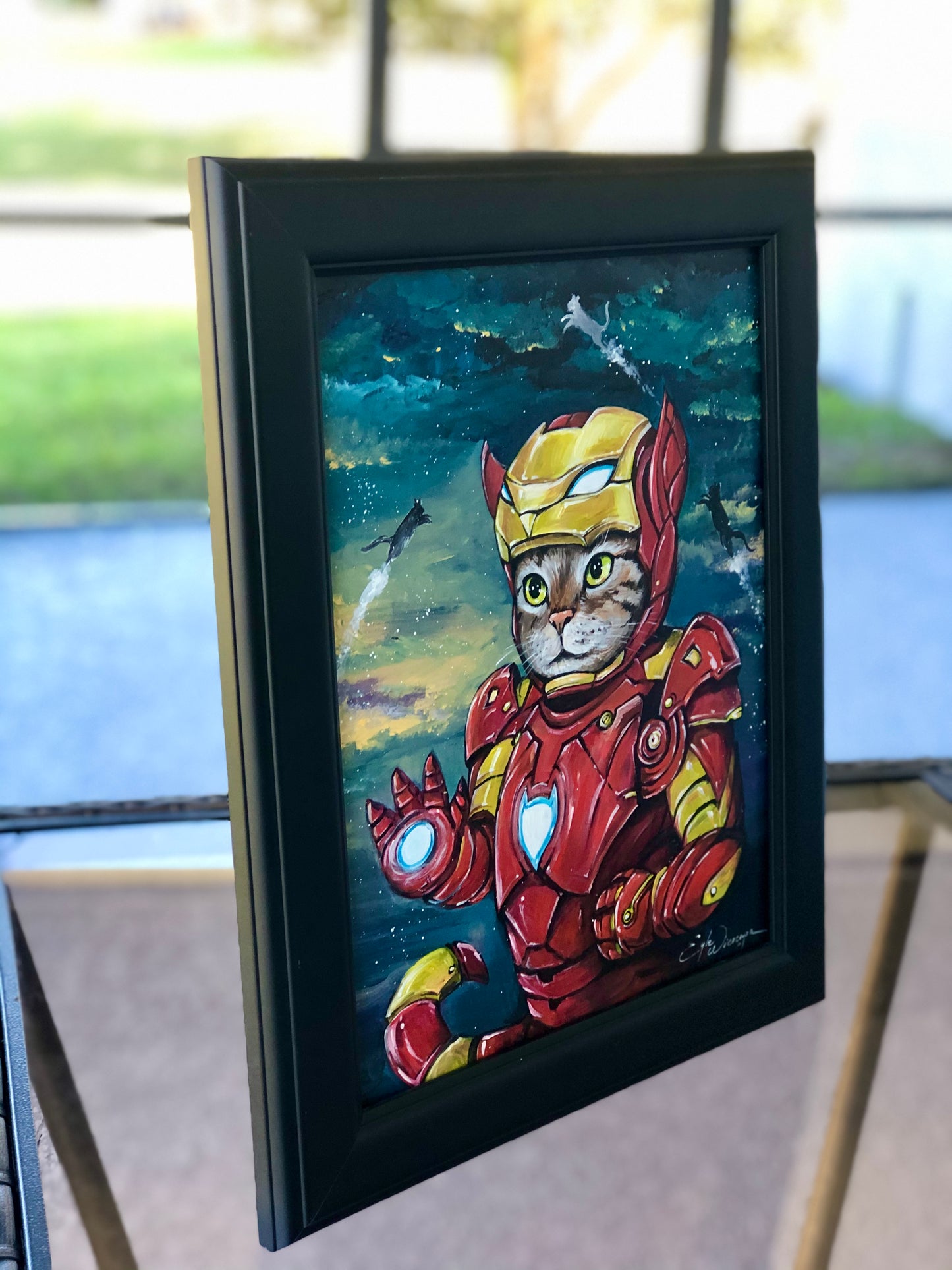 Original Painting "Iron Kitty"