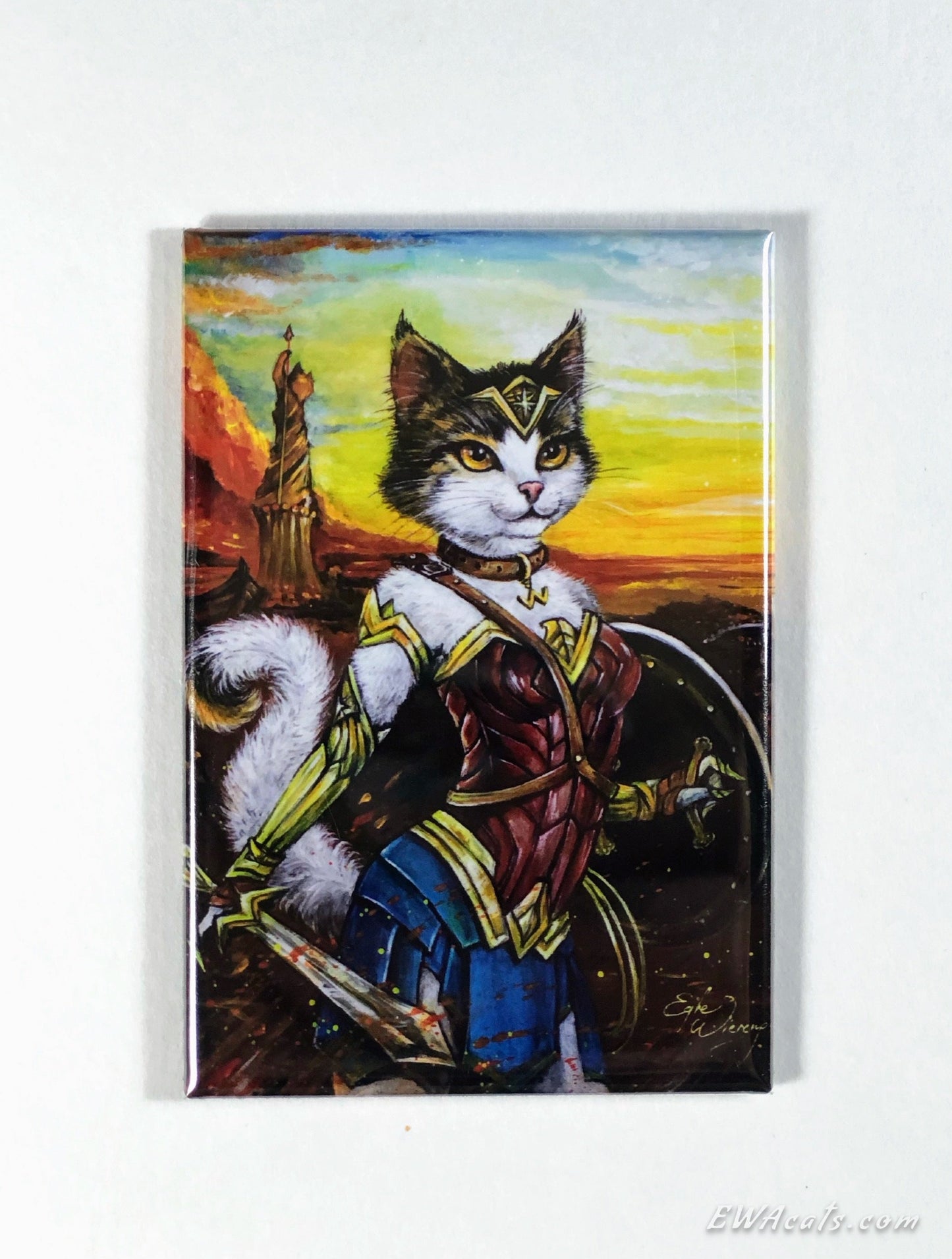 MAGNET 2"x 3" Rectangle "Meowzonian Purrincess"