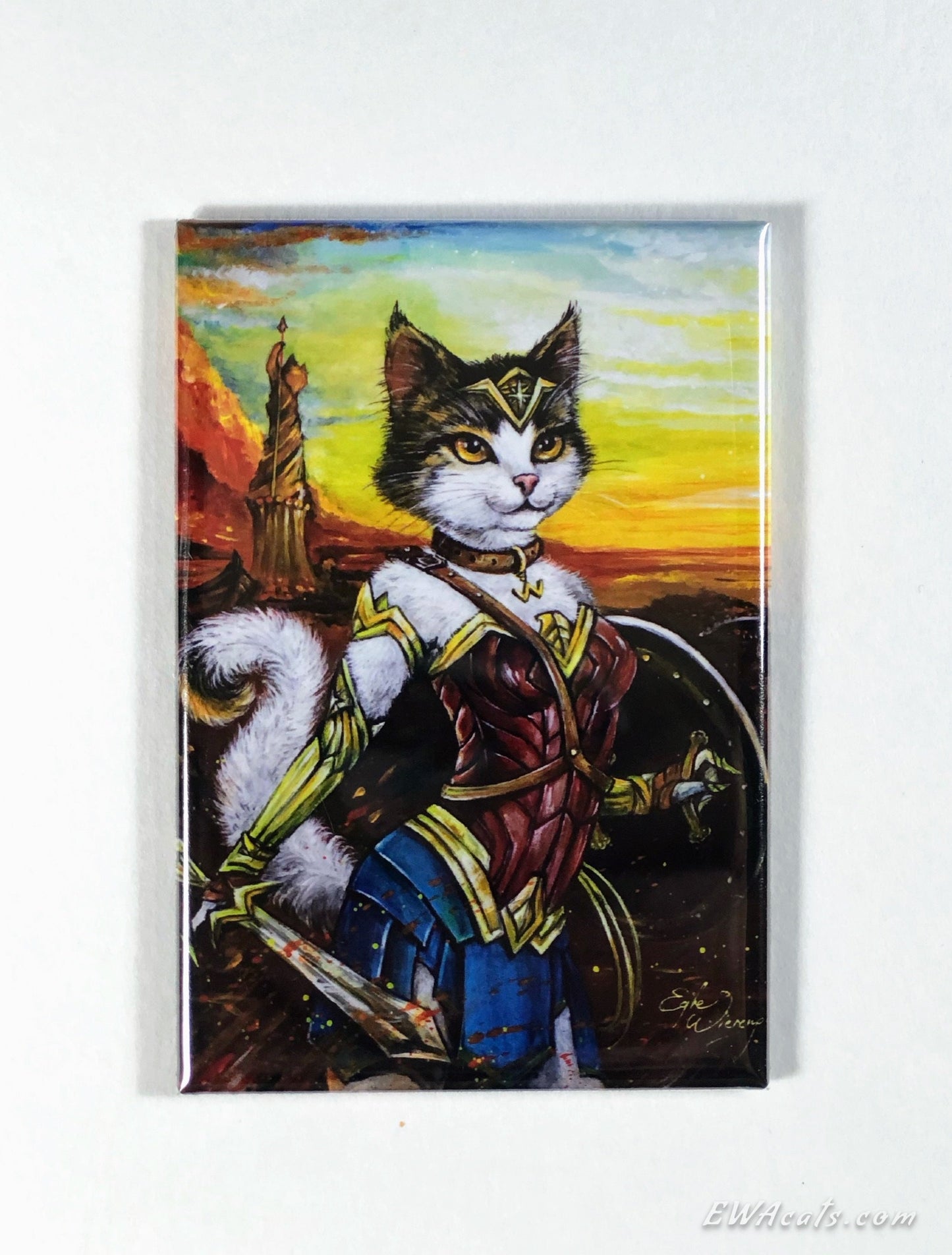 MAGNET 2"x 3" Rectangle "Meowzonian Purrincess"