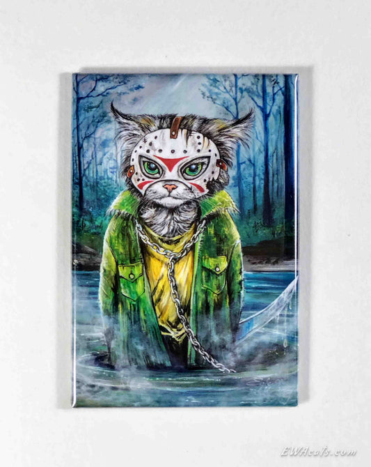 MAGNET 2"x 3" Rectangle "Jason MeowHiss"
