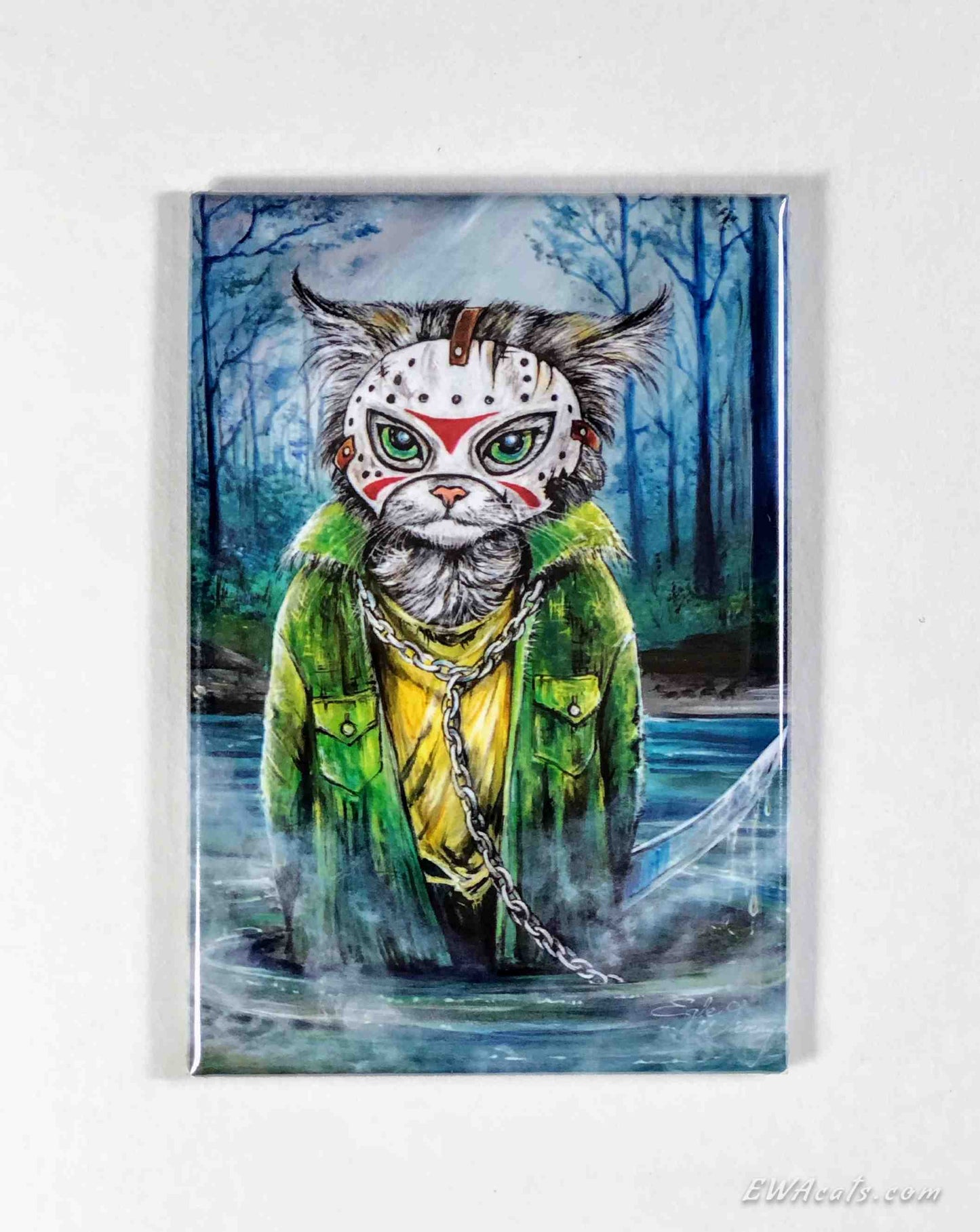 MAGNET 2"x 3" Rectangle "Jason MeowHiss"