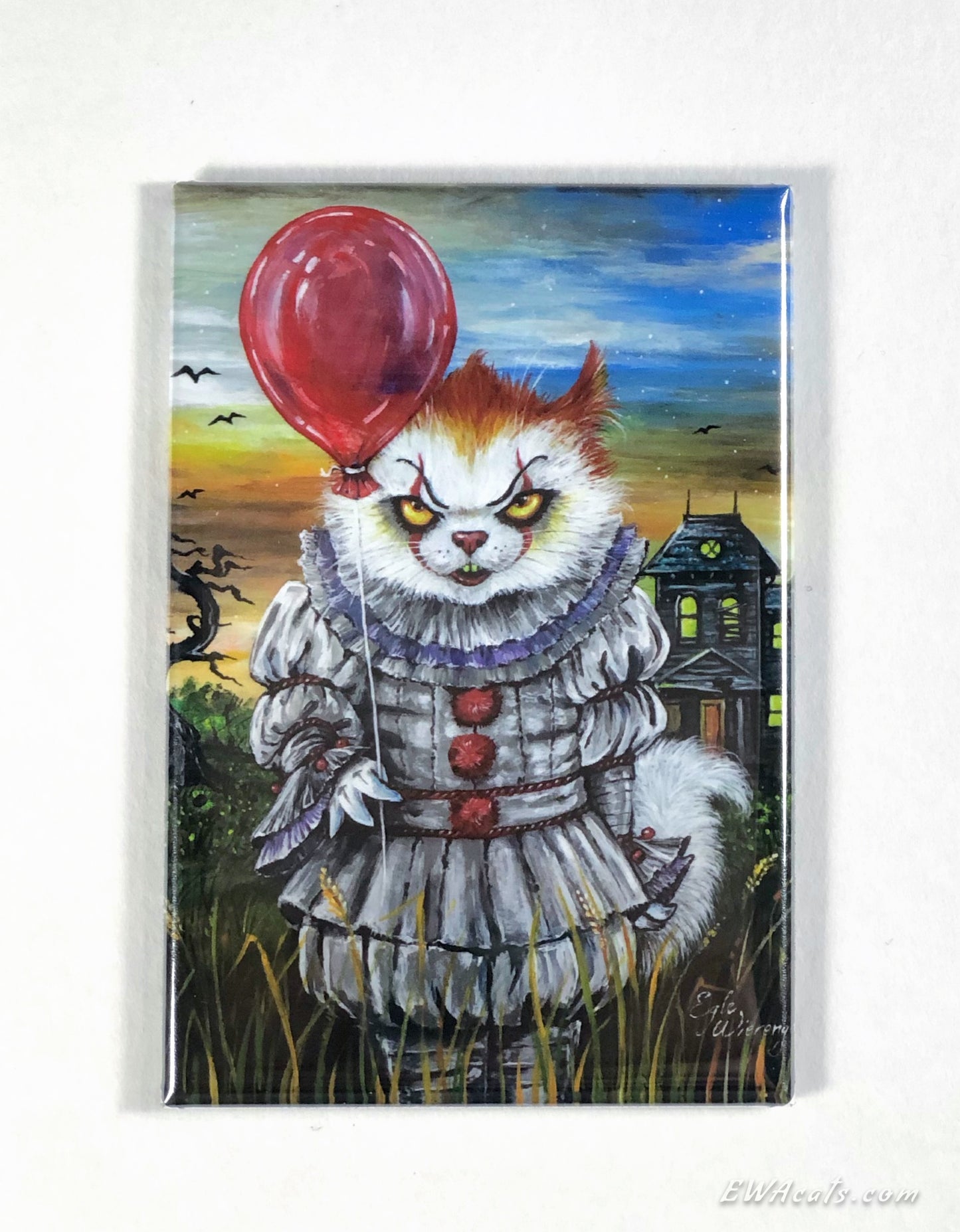 MAGNET 2"x 3" Rectangle "KittyWise"