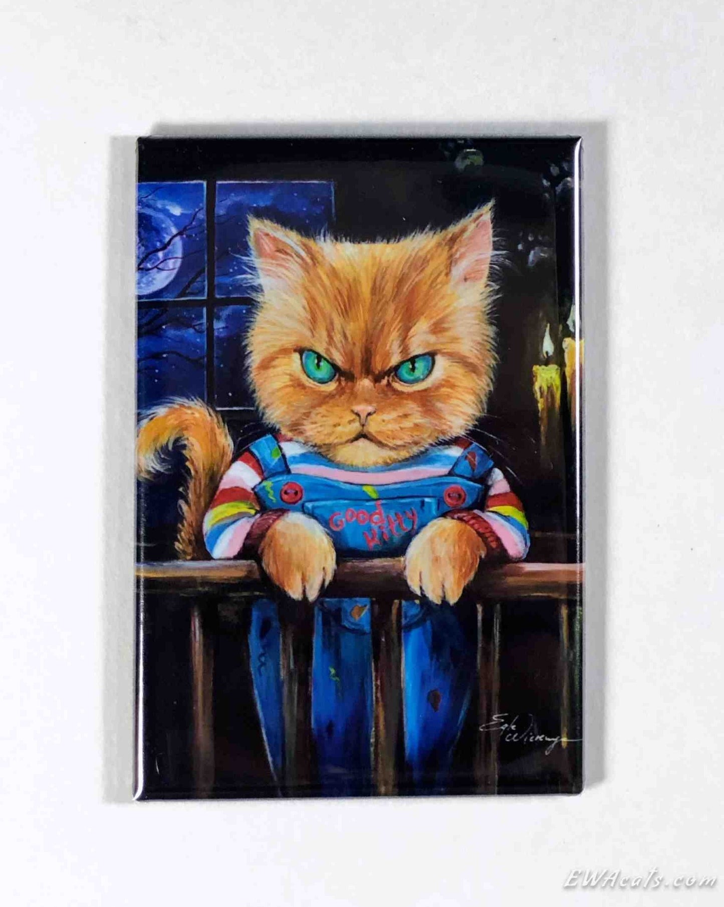 MAGNET 2"x 3" Rectangle "Good Kitty"