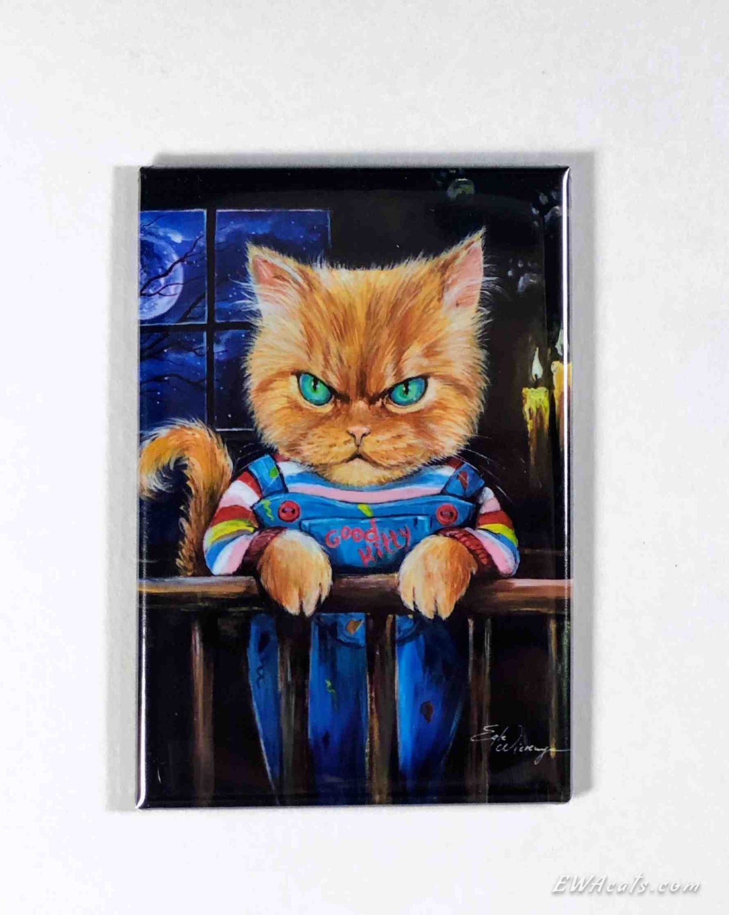 MAGNET 2"x 3" Rectangle "Good Kitty"