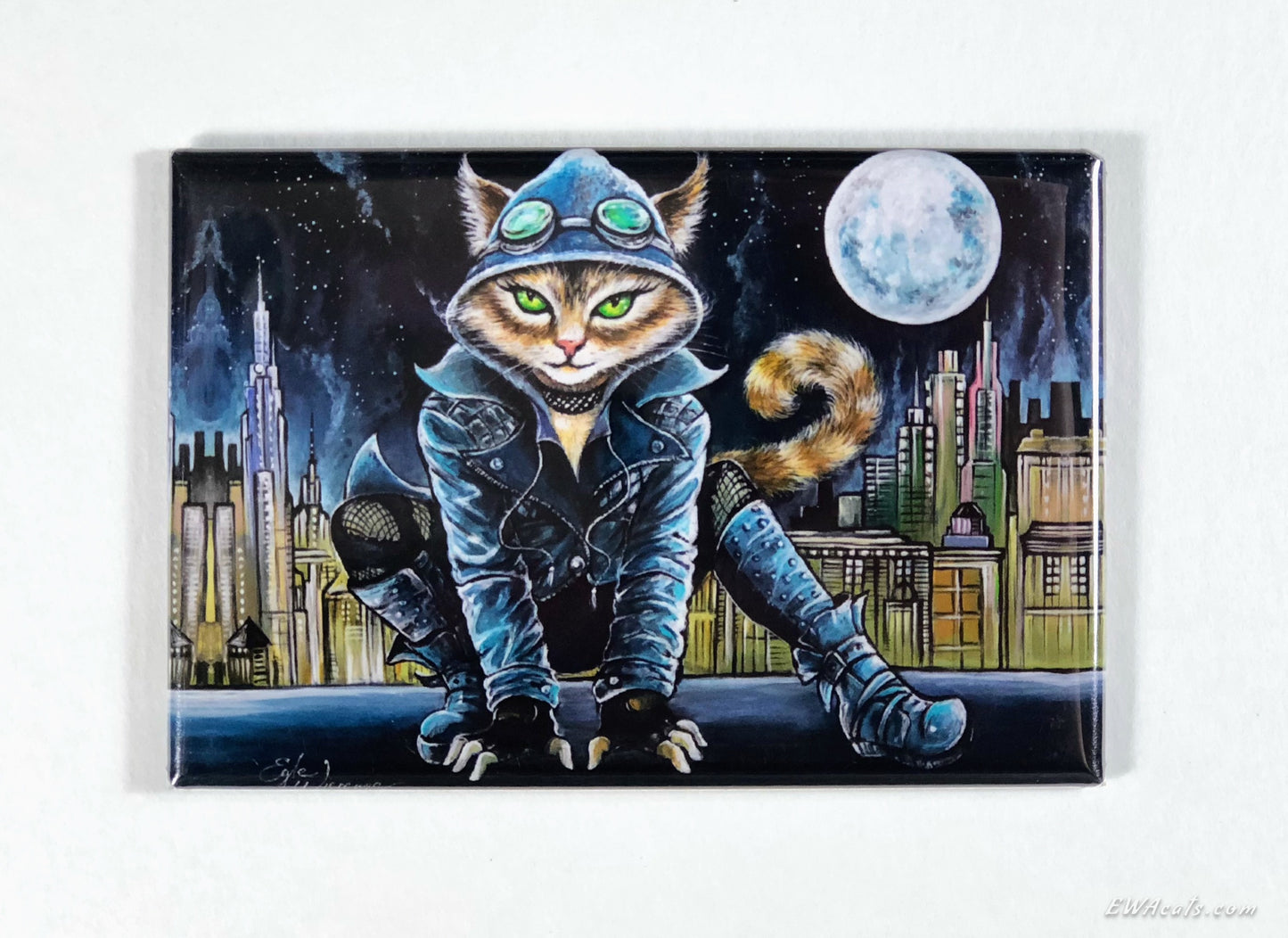 MAGNET 2"x 3" Rectangle "Selina Cat"