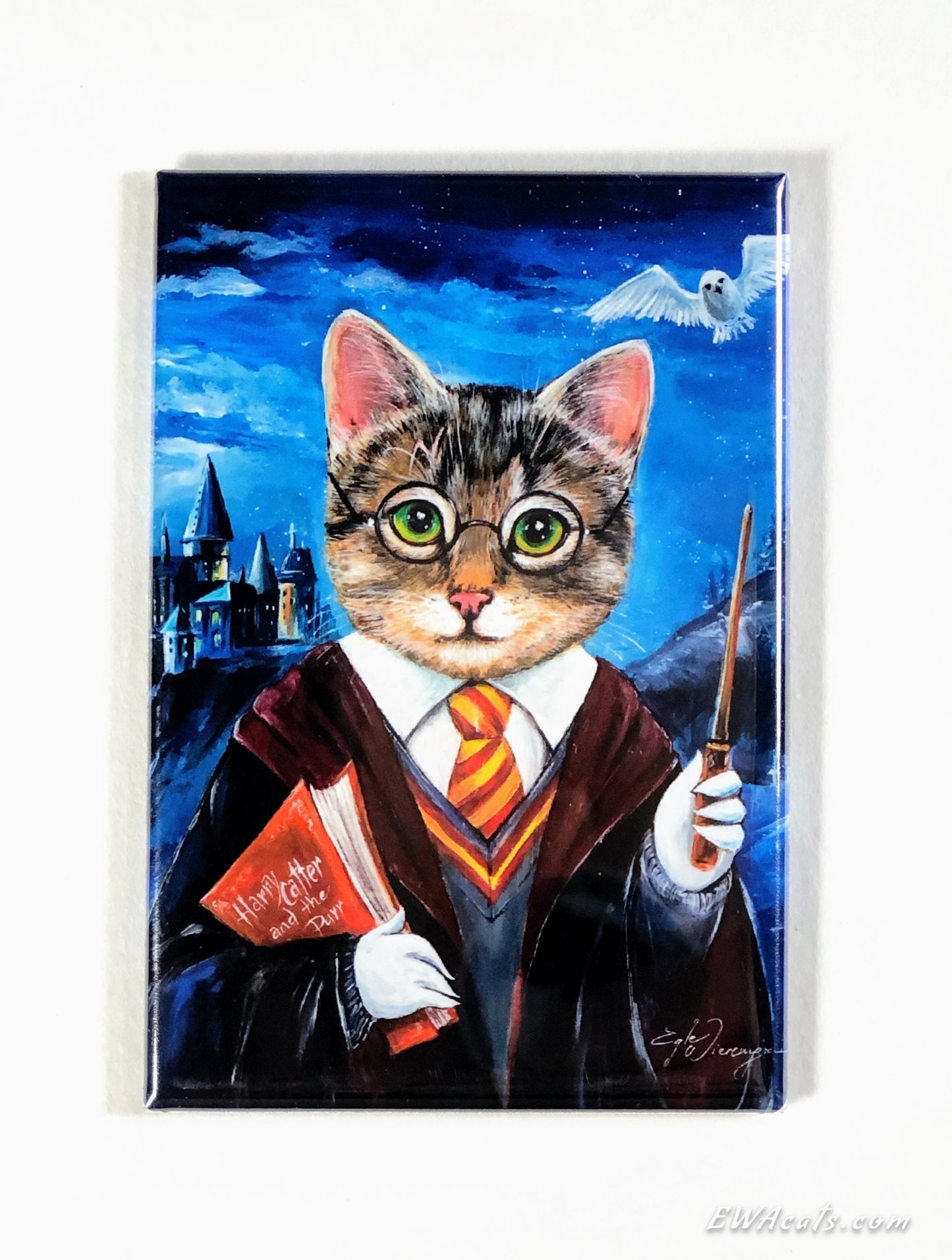 MAGNET 2"x 3" Rectangle "Harry Catter"