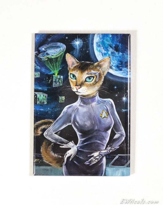 MAGNET 2"x 3" Rectangle "Seven of Nine Live's"