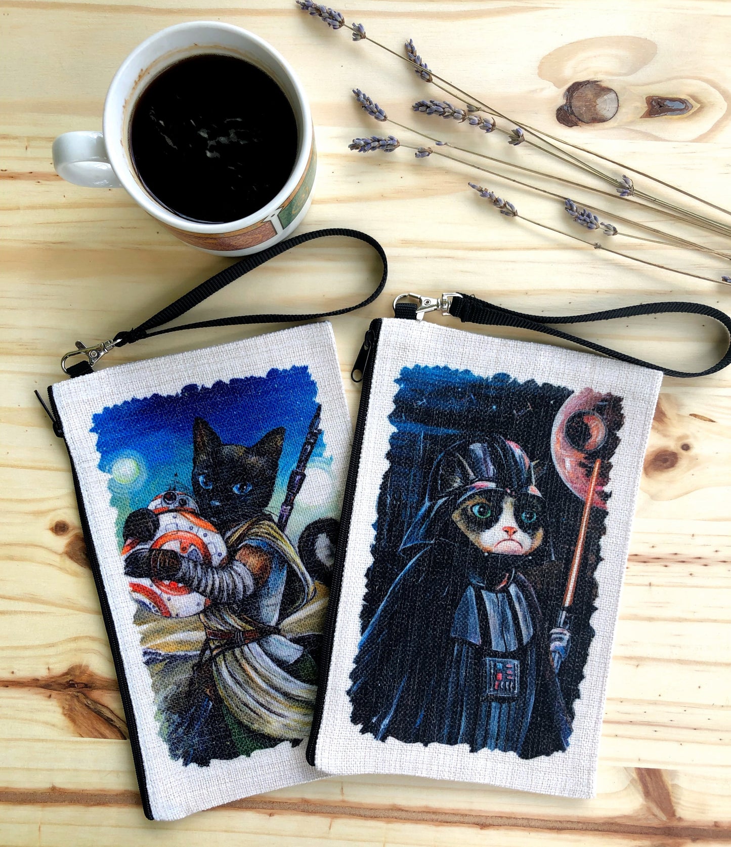 Linen Wallet "Grumpy Vader"