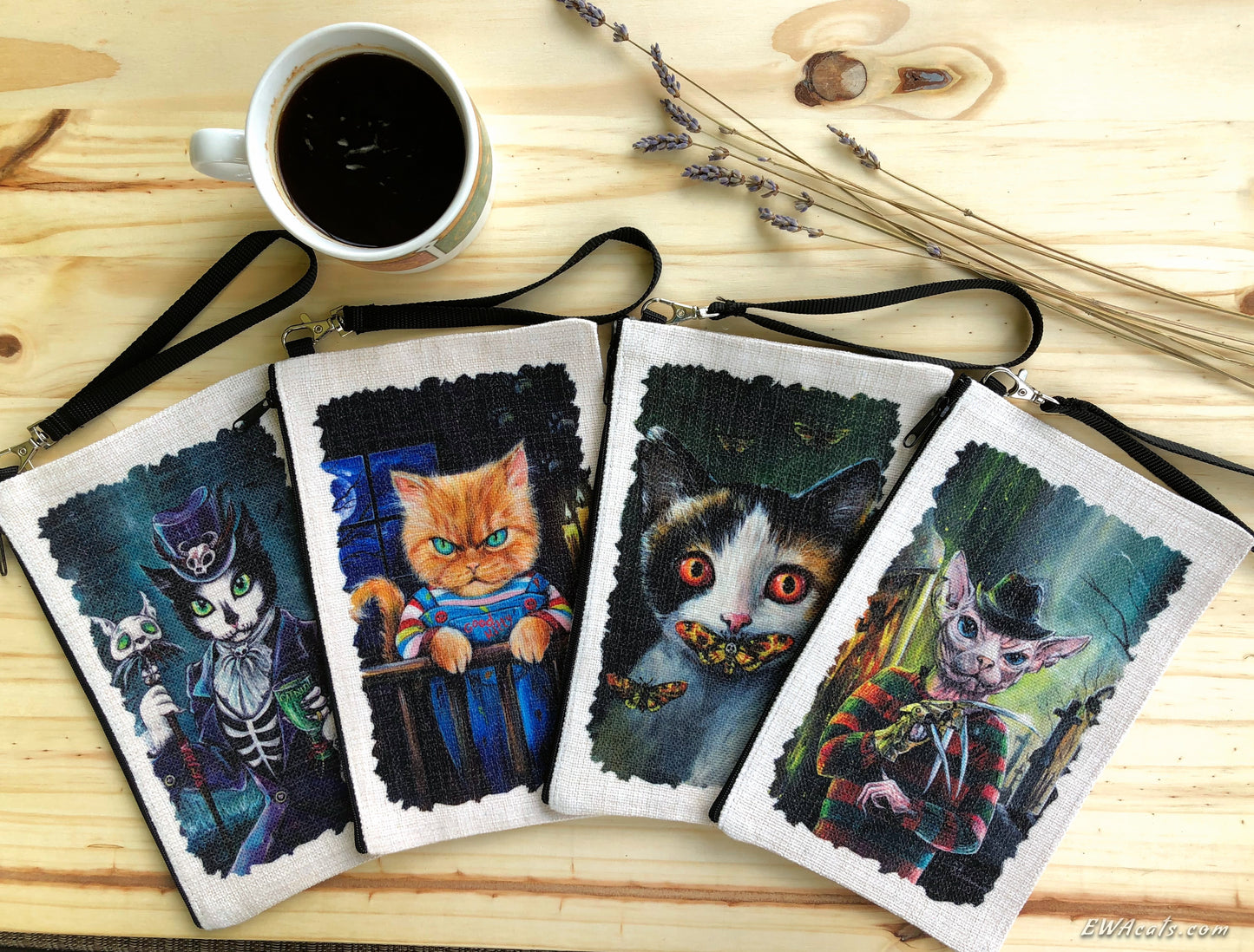 Linen Wallet "Good Kitty"