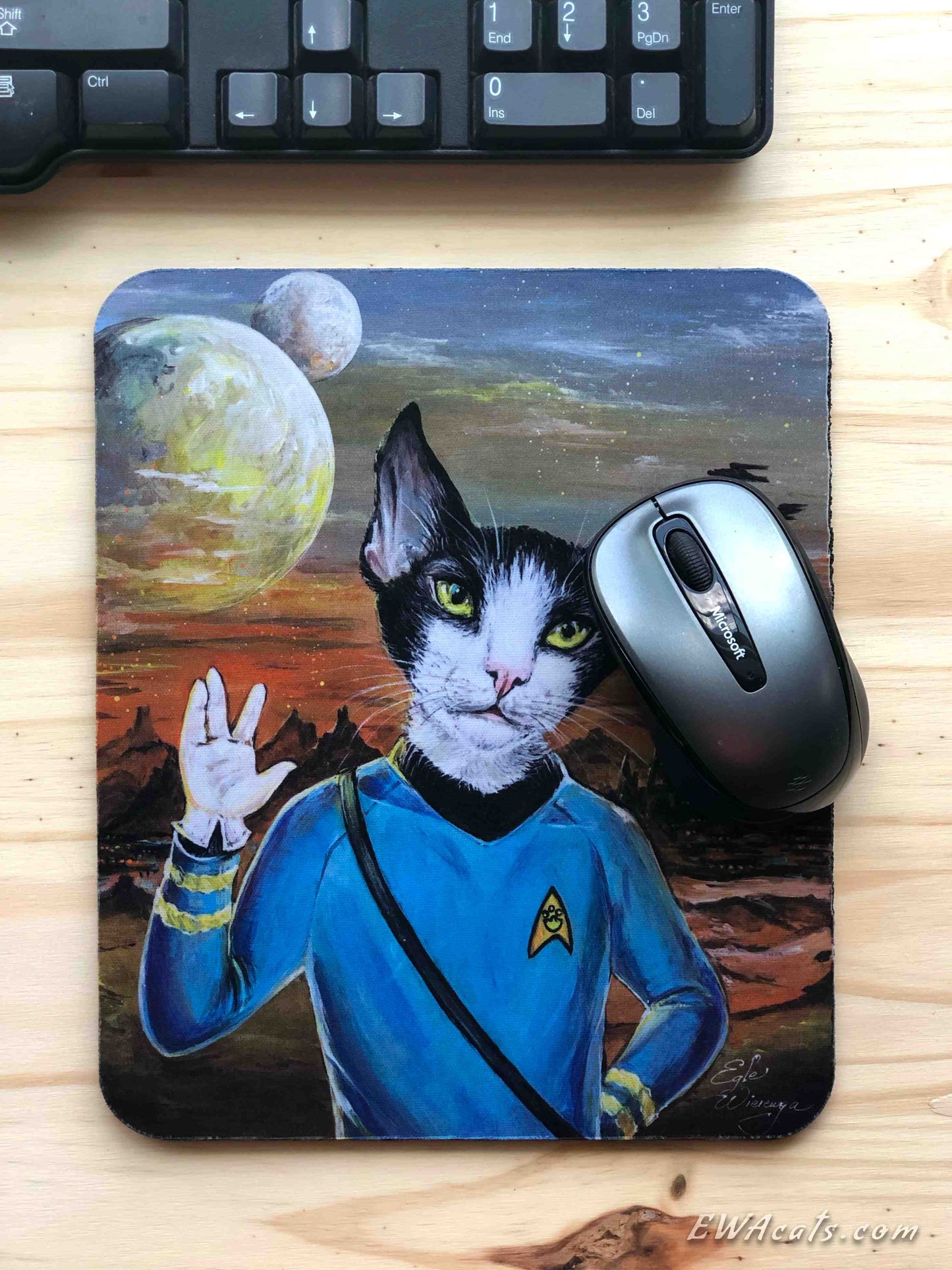 Mouse Pad "Live Long & Purr"
