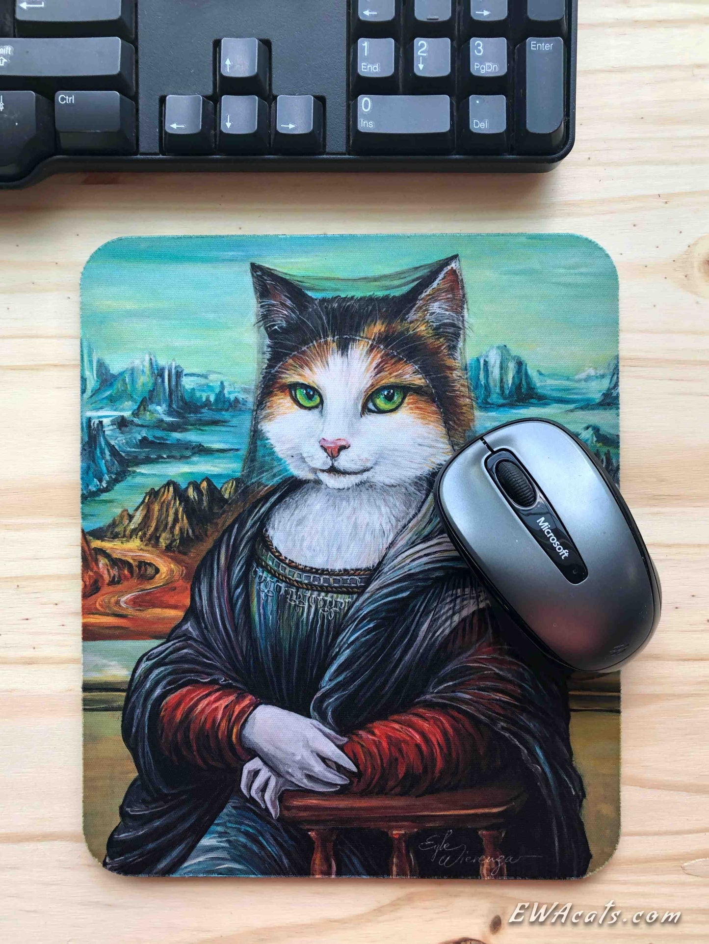 Mouse Pad "Meowna Lisa"