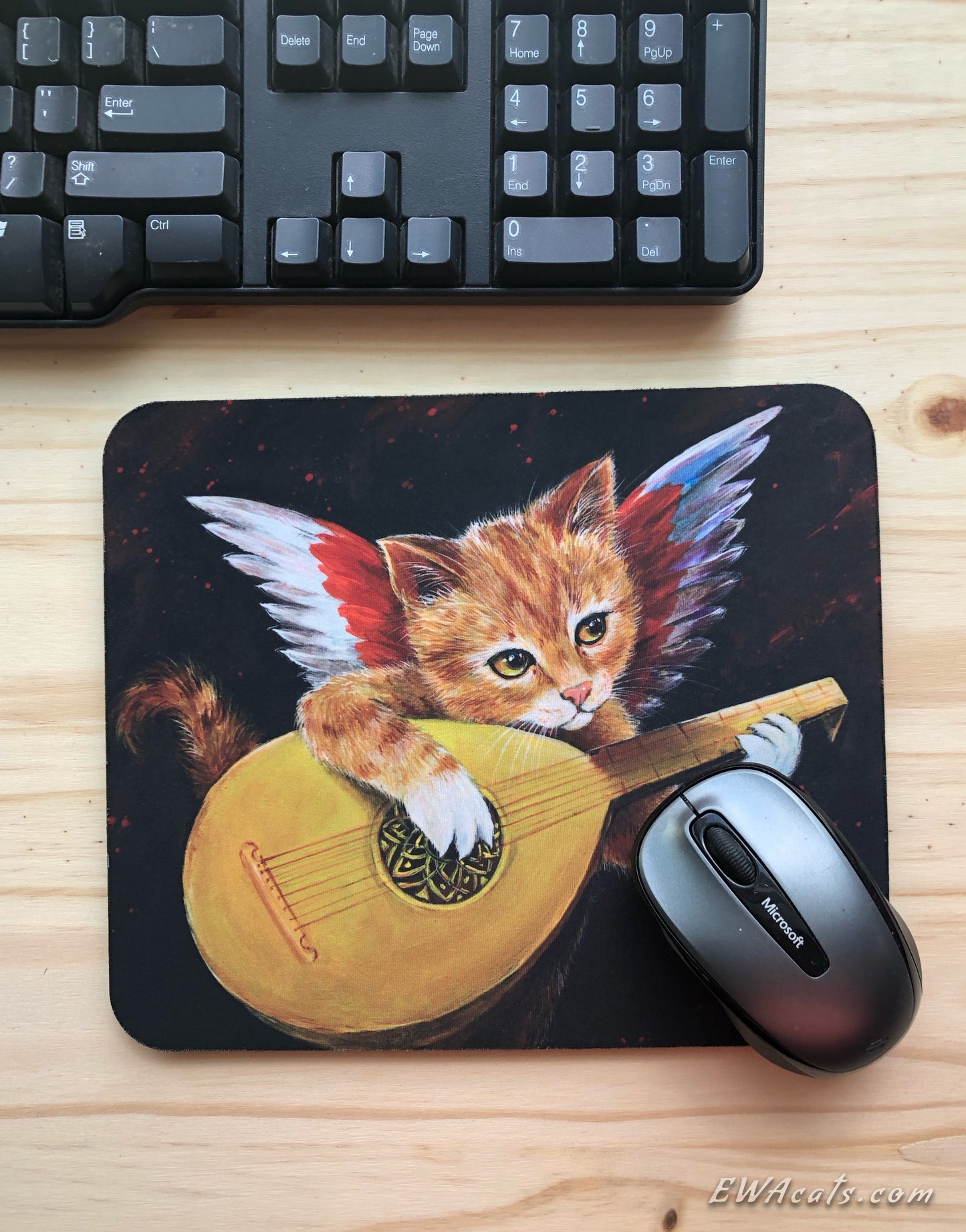 Mouse Pad "Angiolino Meowsicante"
