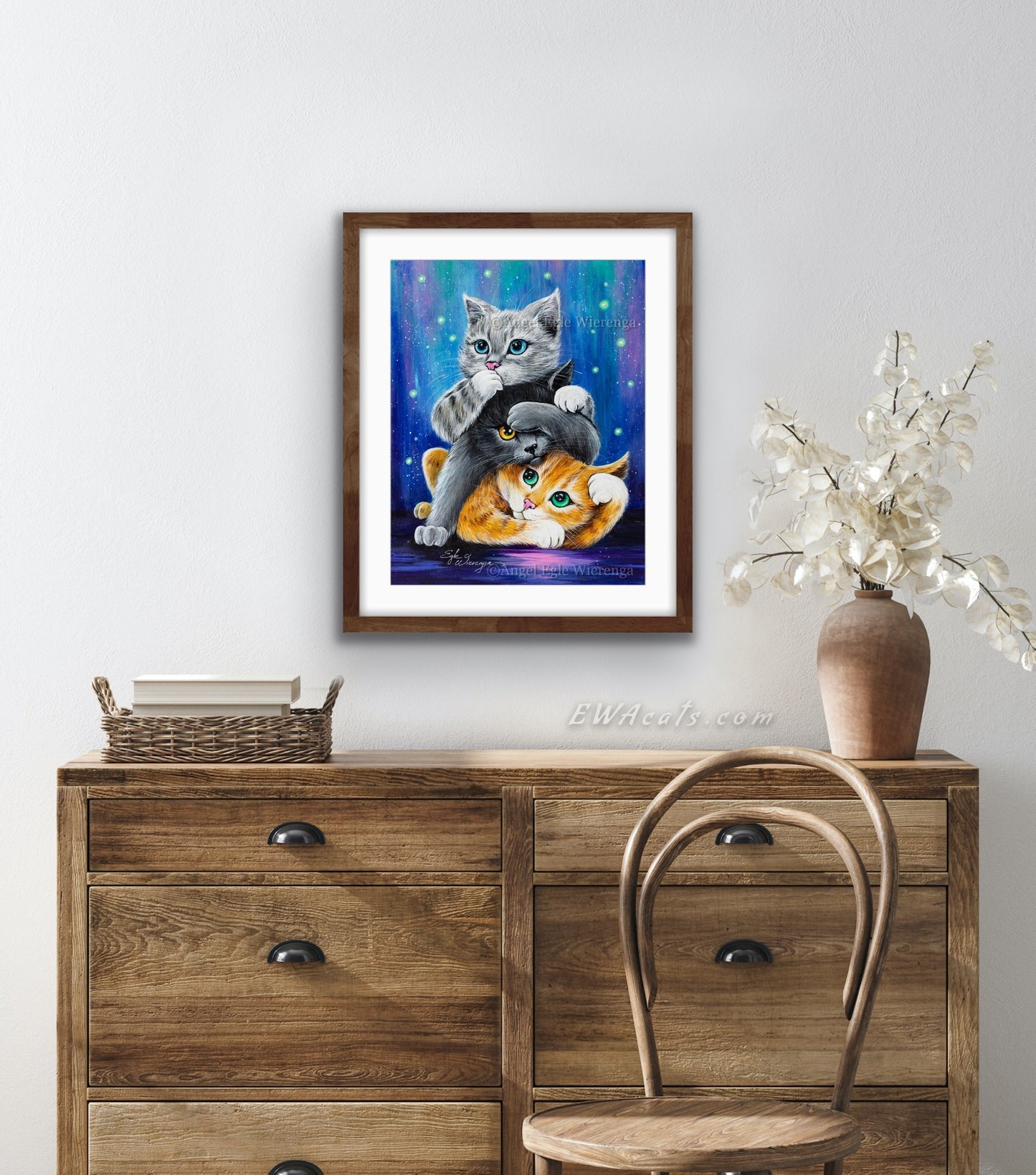 Art Print "Three Wise Kitties"