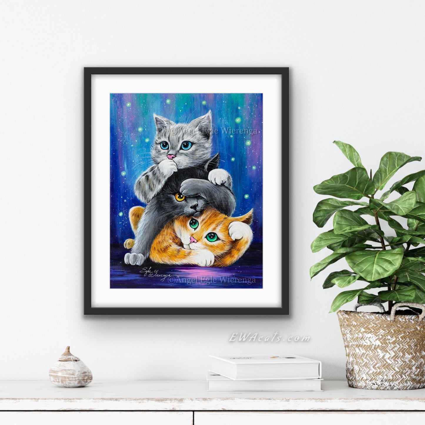 Art Print "Three Wise Kitties"