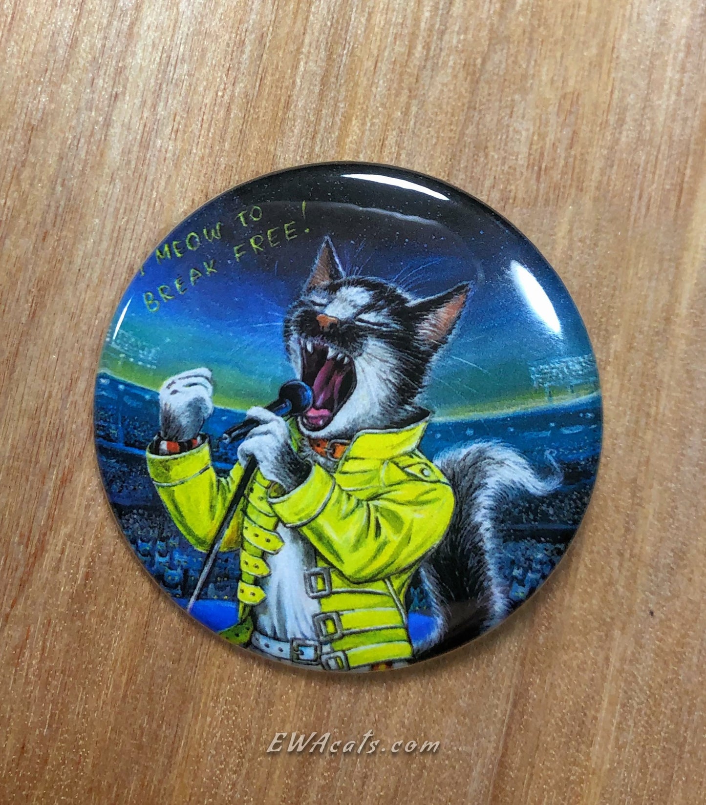 Button "I Meow to Brake Free!"