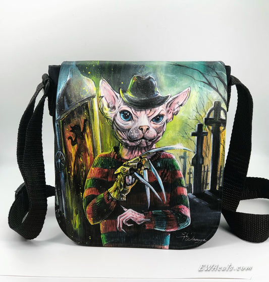 Shoulder Bag "Freddy Kat" with a Removable Flap